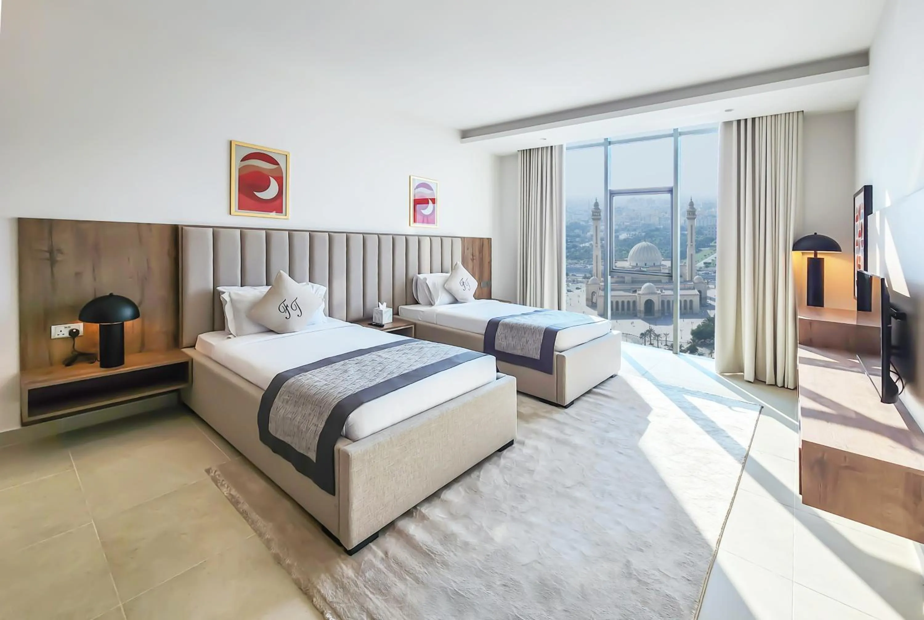 Bedroom, Bed in Farhan Tower