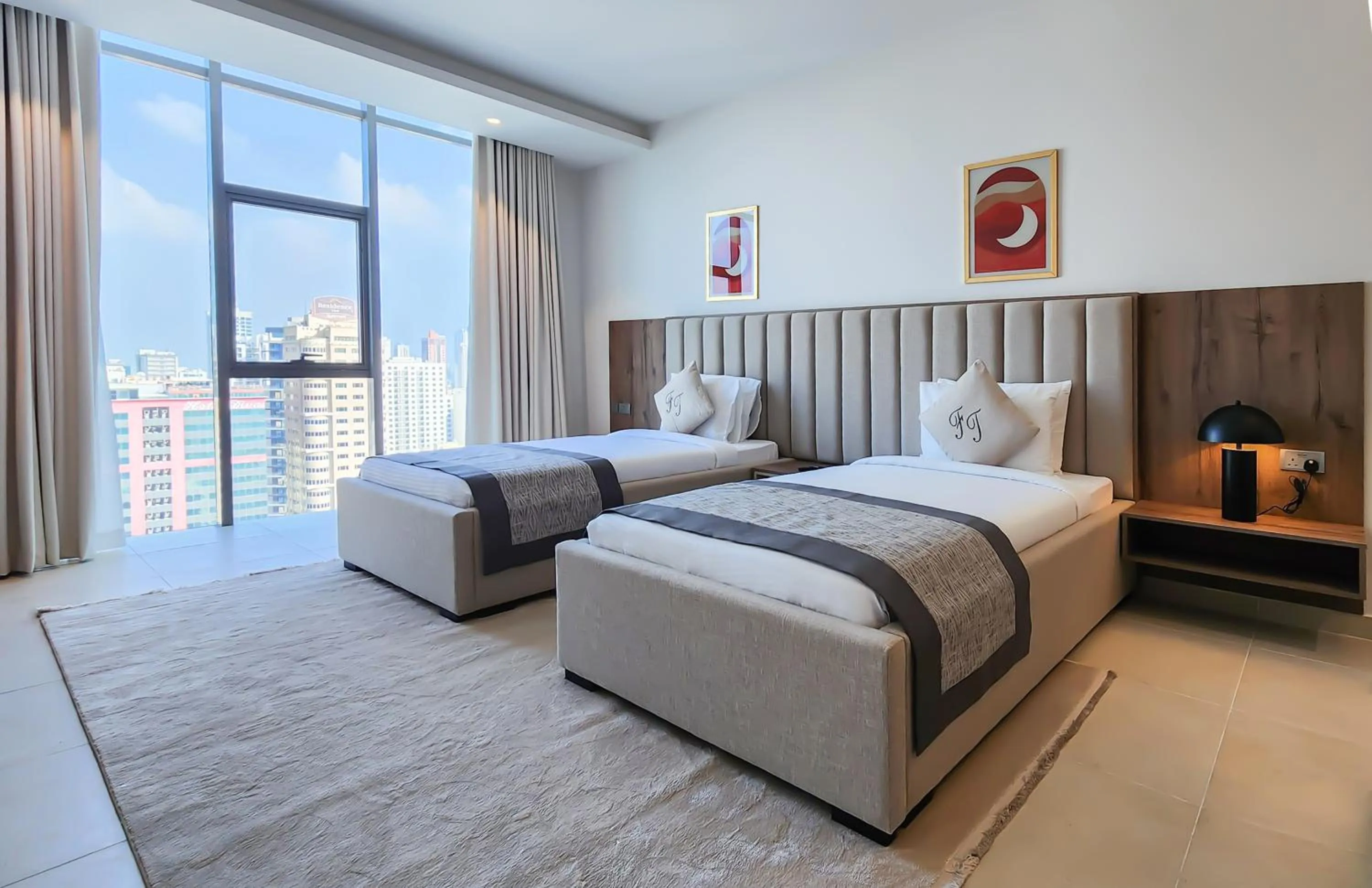 Bedroom, Bed in Farhan Tower