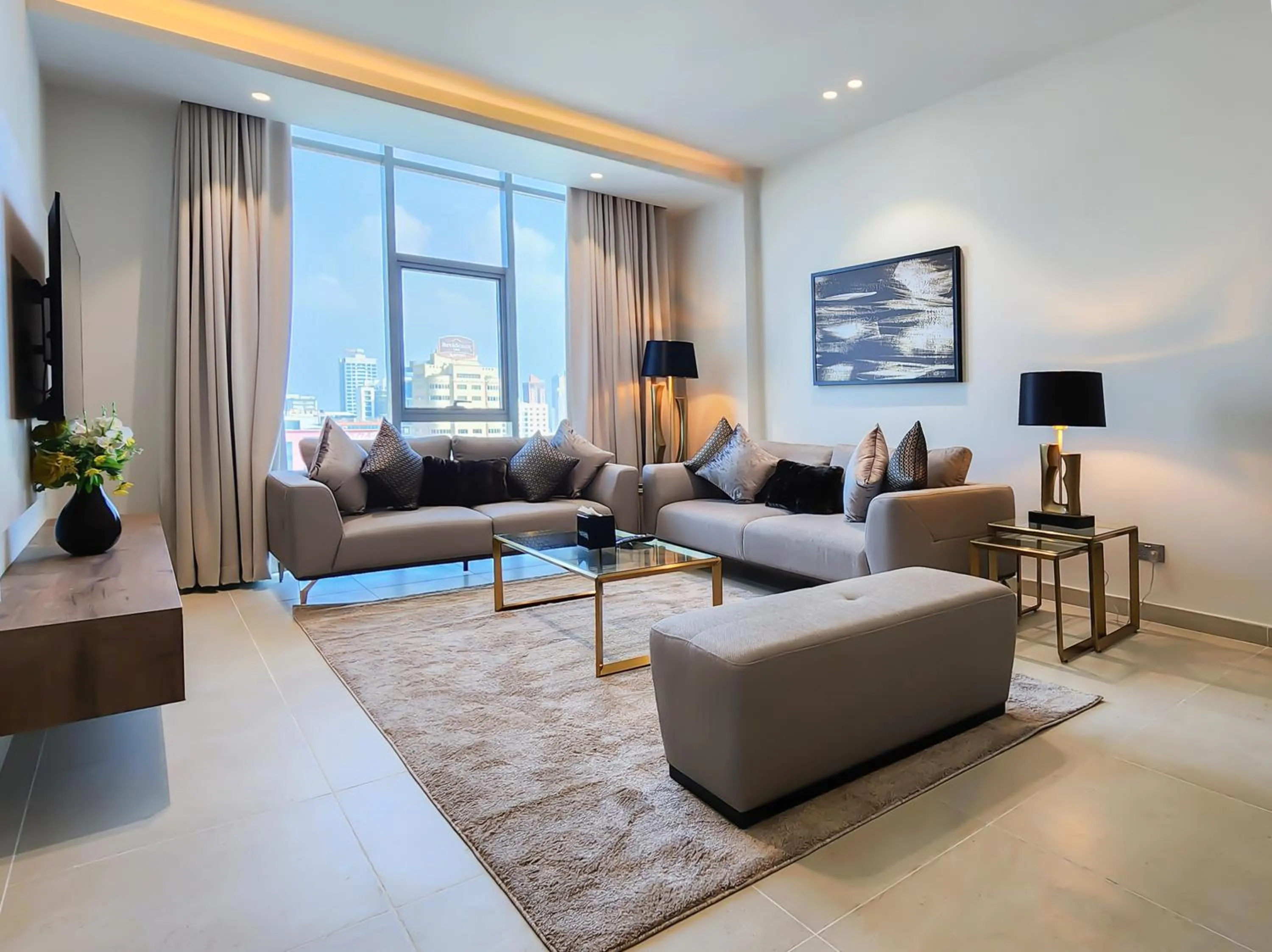 Living room in Farhan Tower