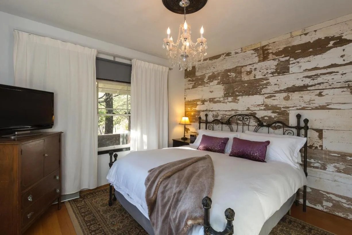 Bed in Bed and Barrel at Stonehouse Cellars