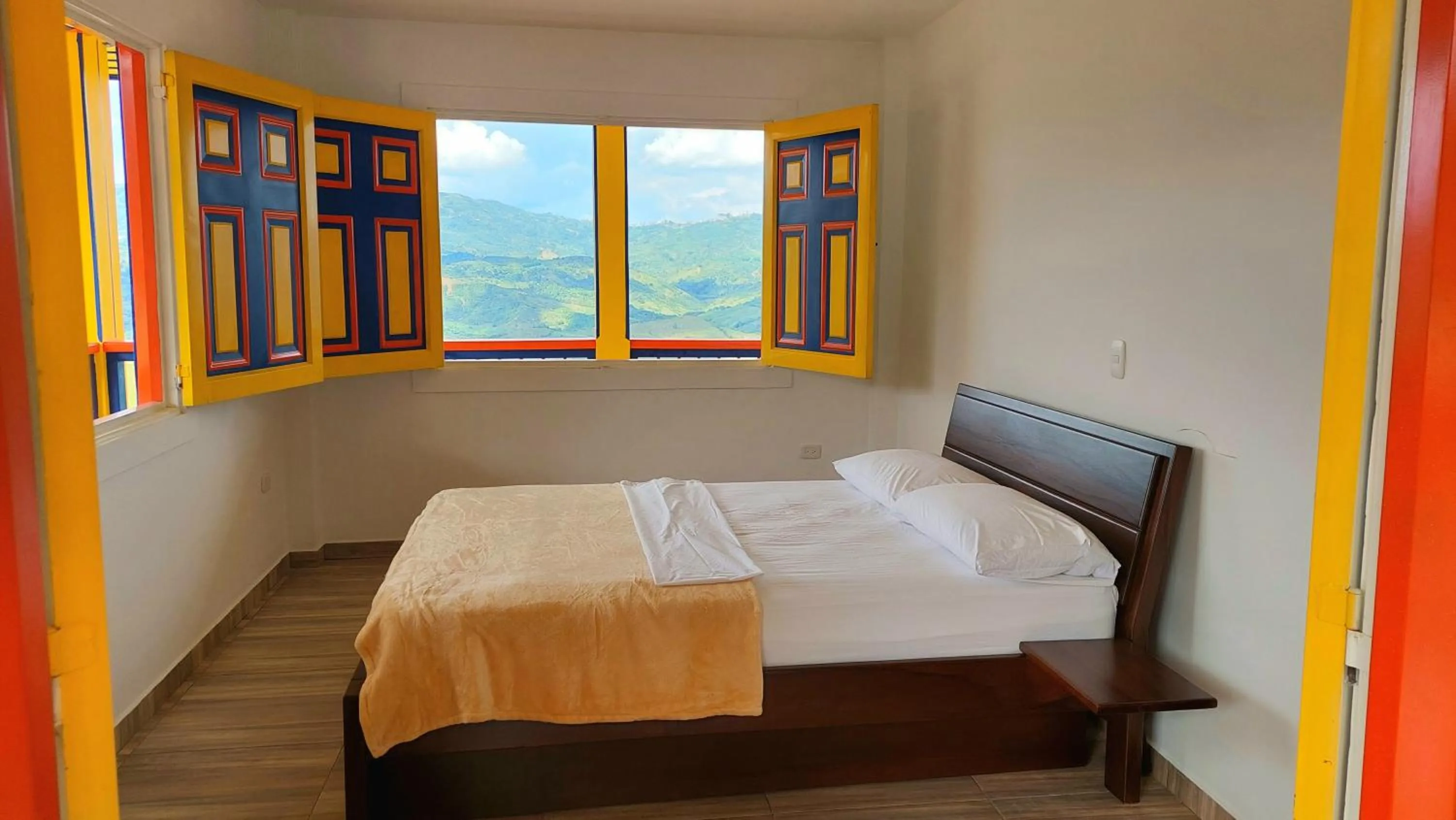 Bed in Hotel Hacienda San Isidro