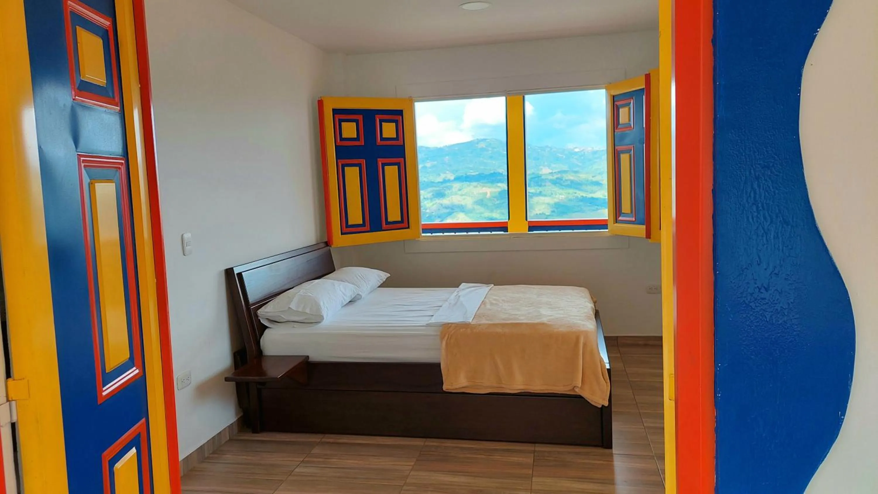 Bed in Hotel Hacienda San Isidro