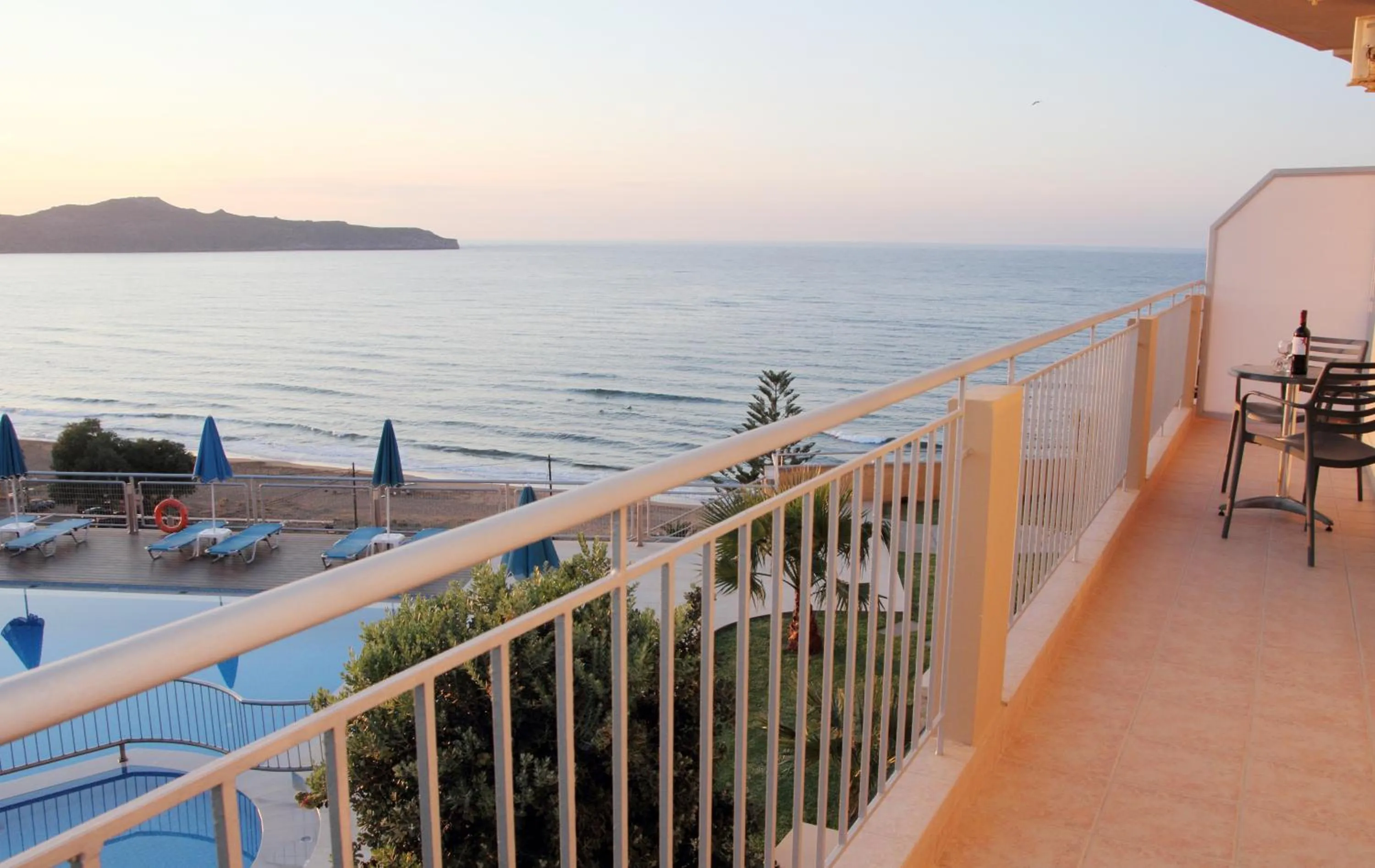 Pool view in Renieris Hotel