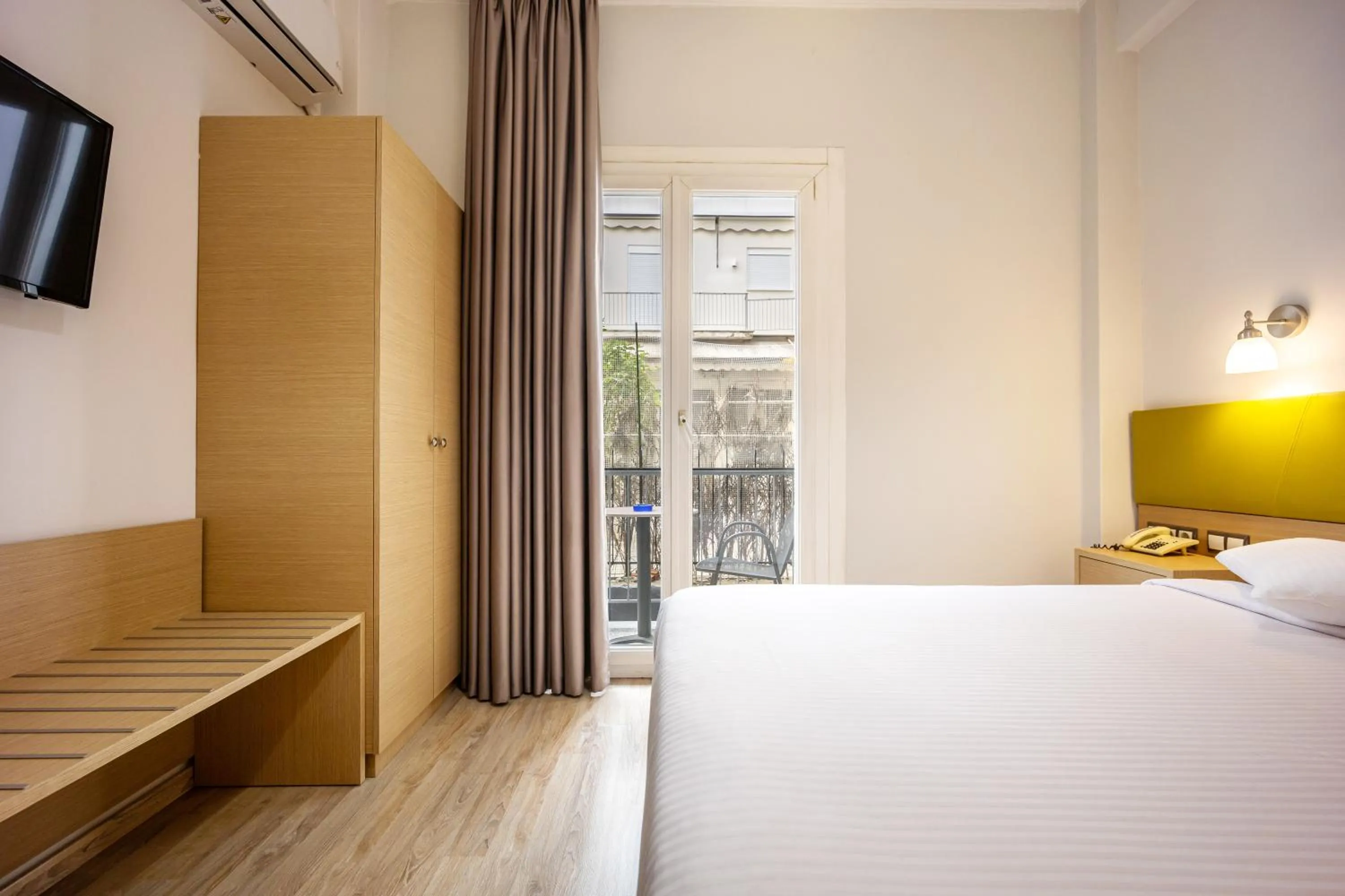 Bed in Athens City Hotel