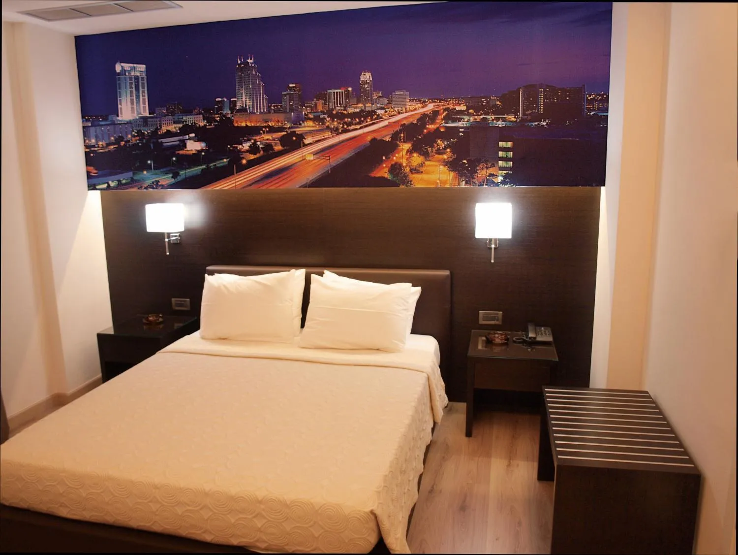 Bed in Athens City Hotel