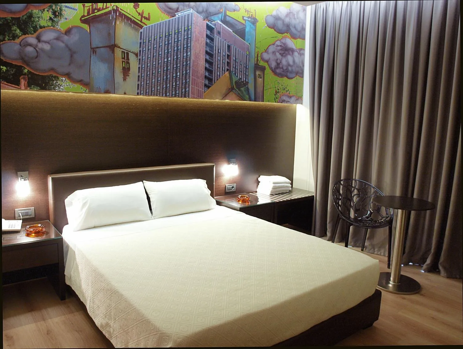 Bed in Athens City Hotel