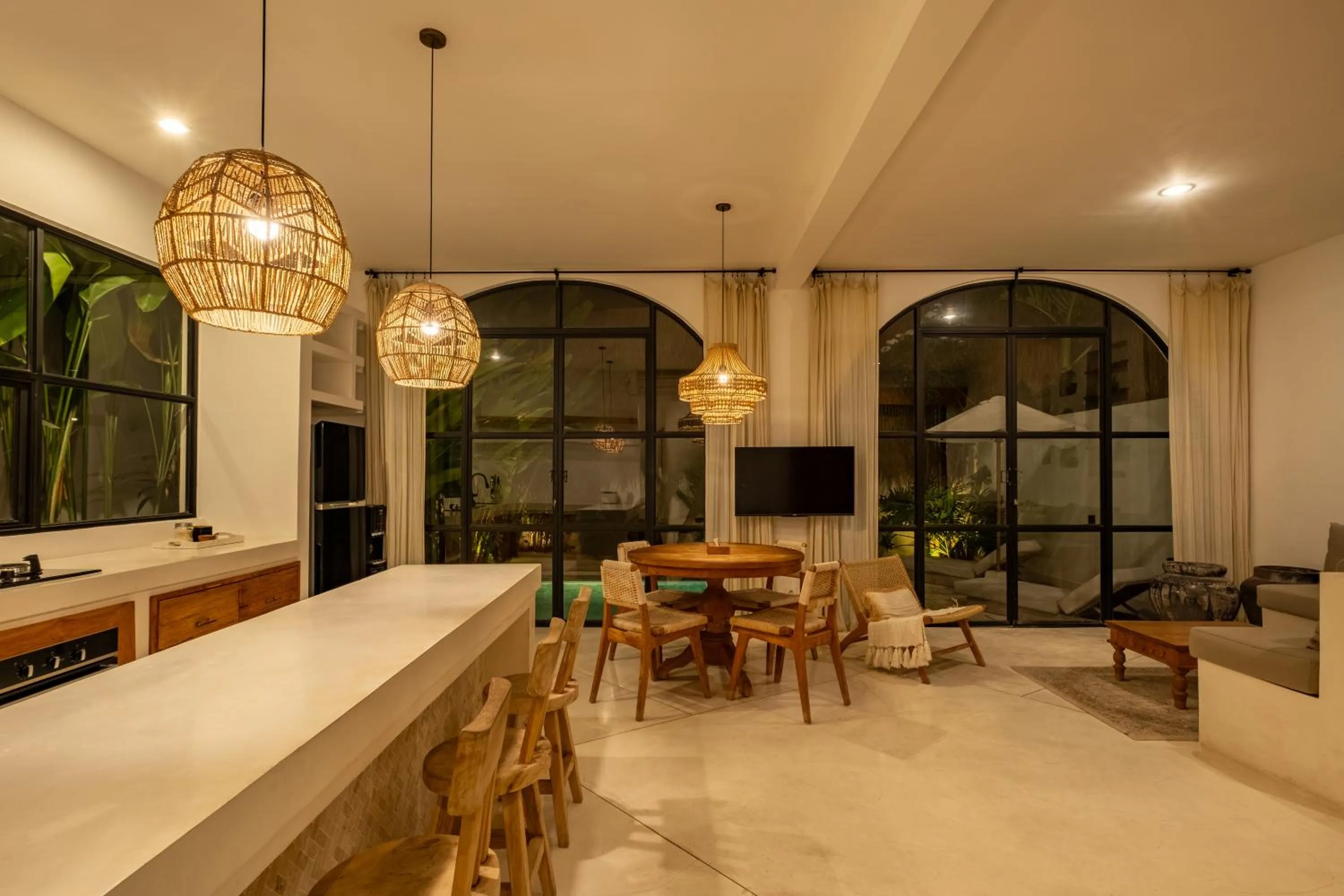 Dining area in Villa Akhila Canggu