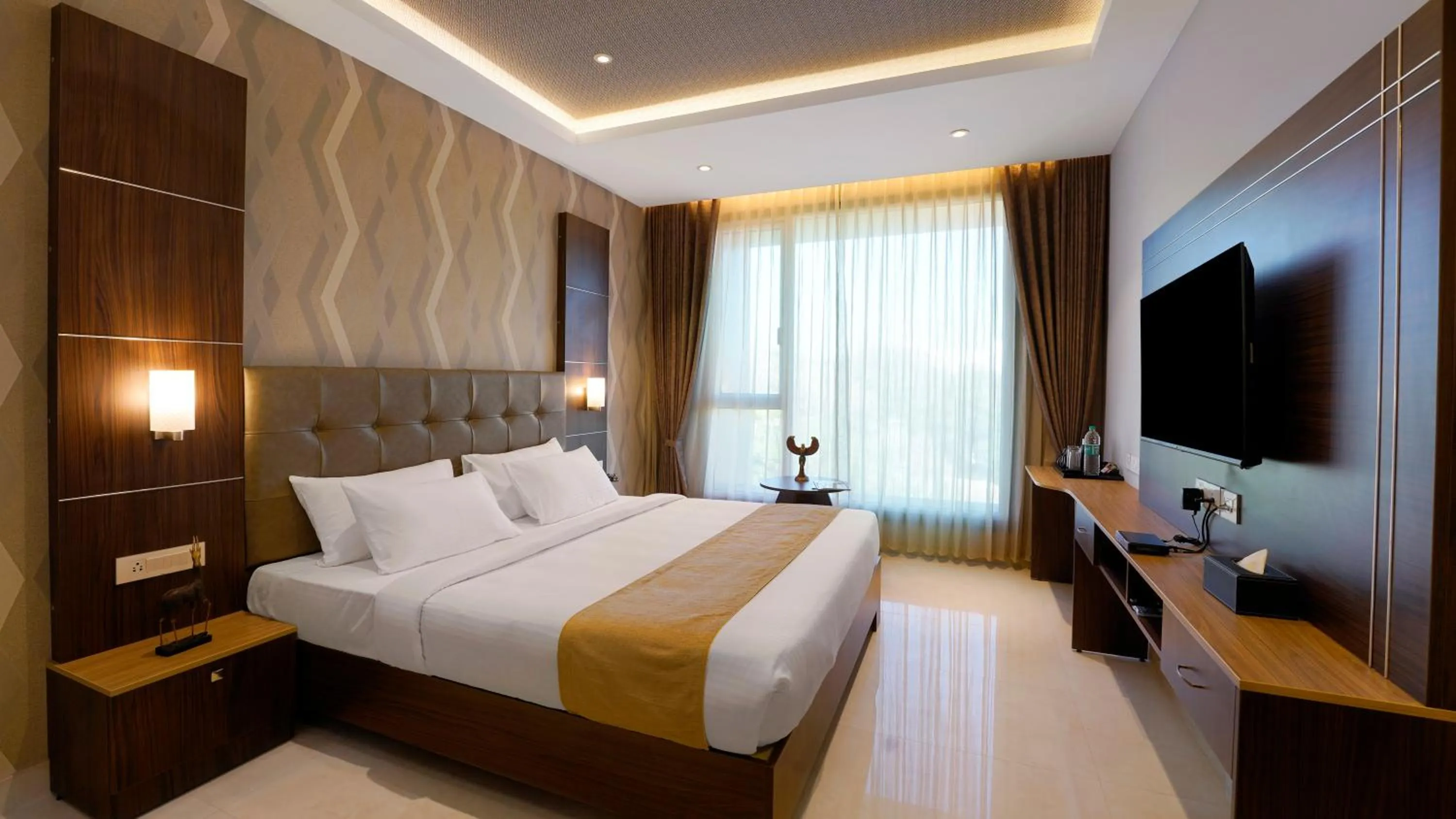 Bedroom, Bed in Hotel Gwen By Rivido, Near IIM Bangalore Bannerghatta Road