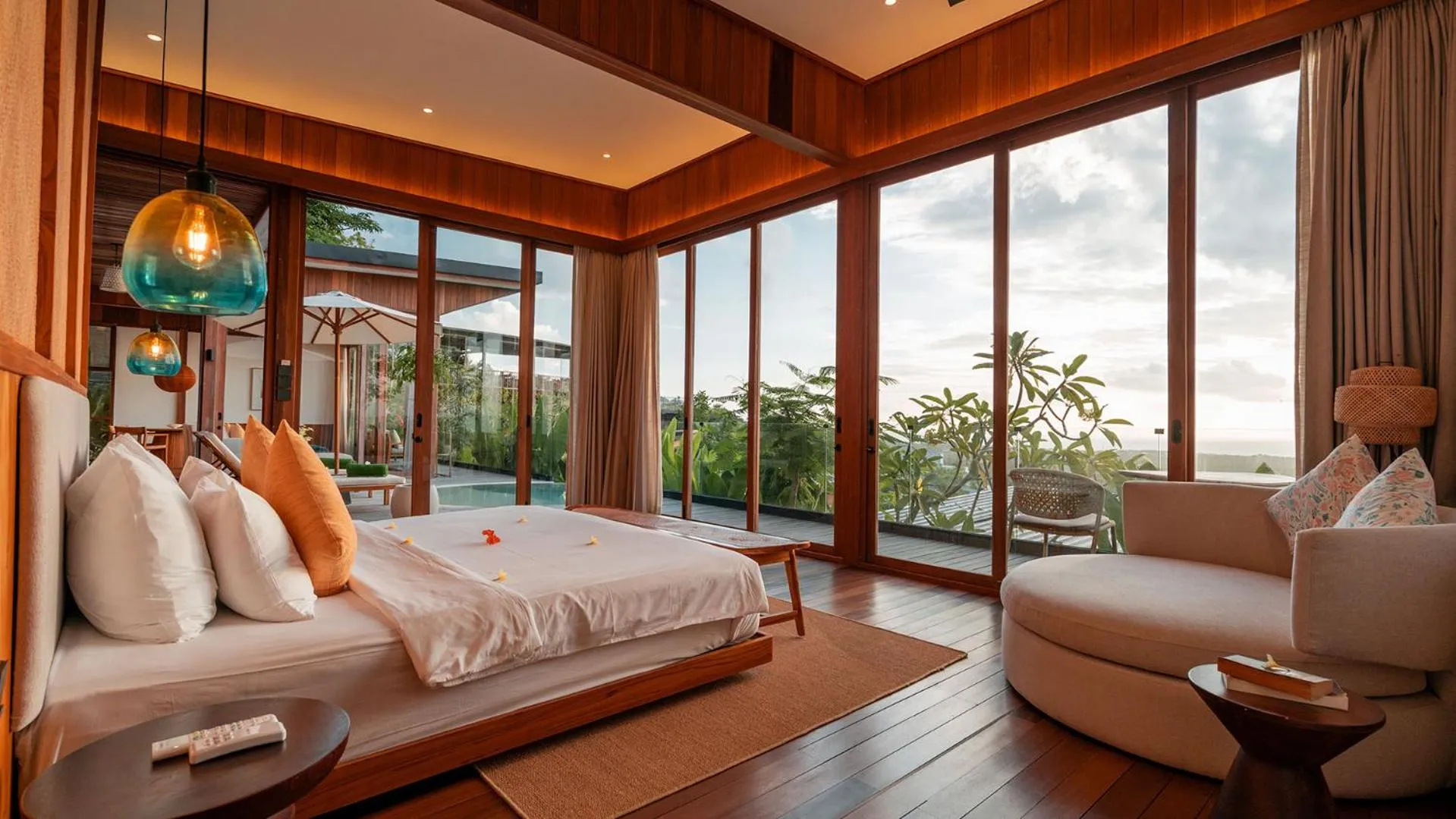 Bed in Grün Uluwatu