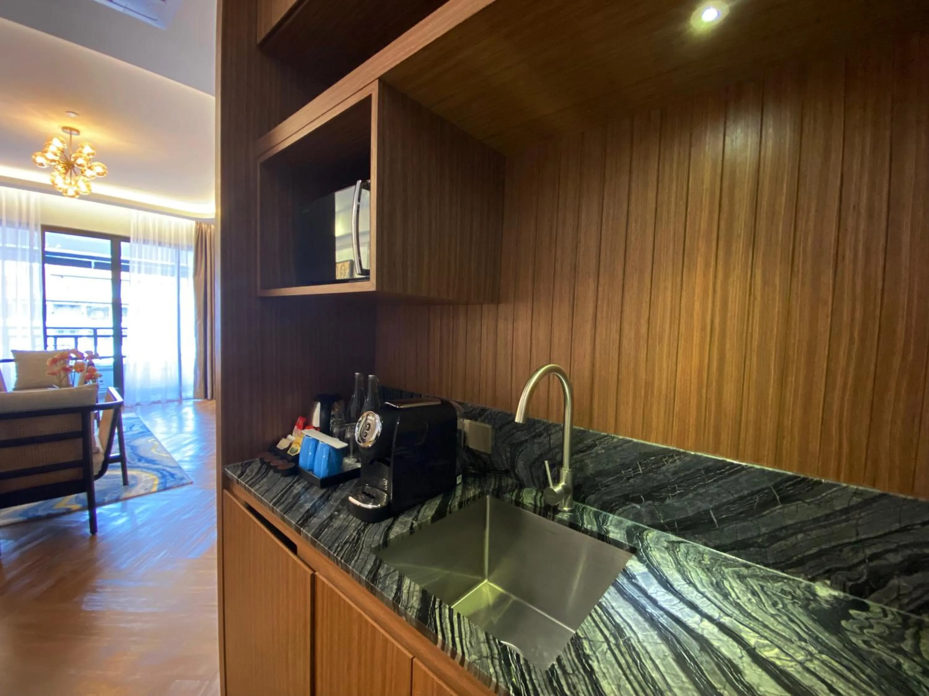 Kitchen or kitchenette in Bertam Resort & Water Park Penang