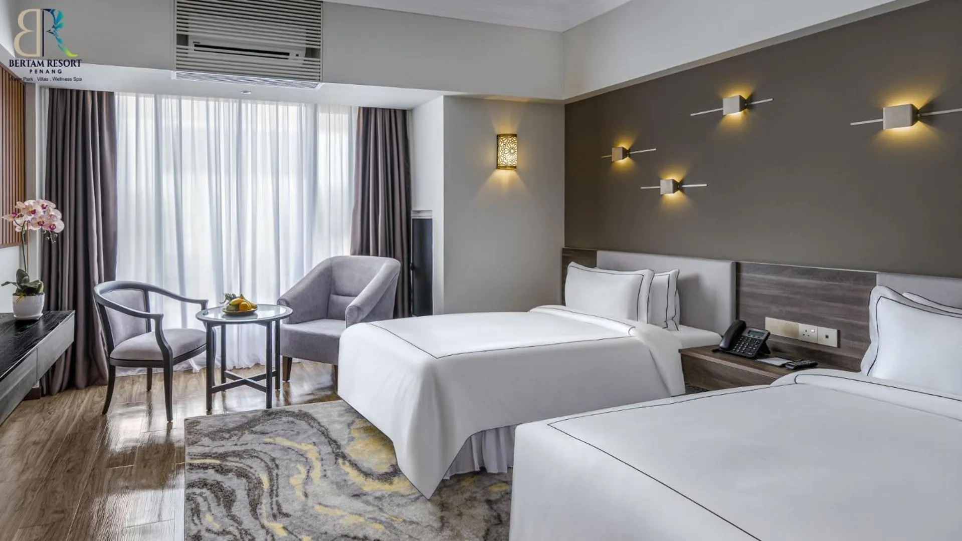 Bed in Bertam Resort & Water Park Penang