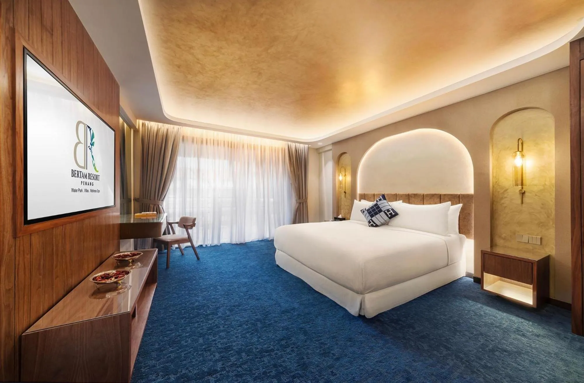 Bed in Bertam Resort & Water Park Penang