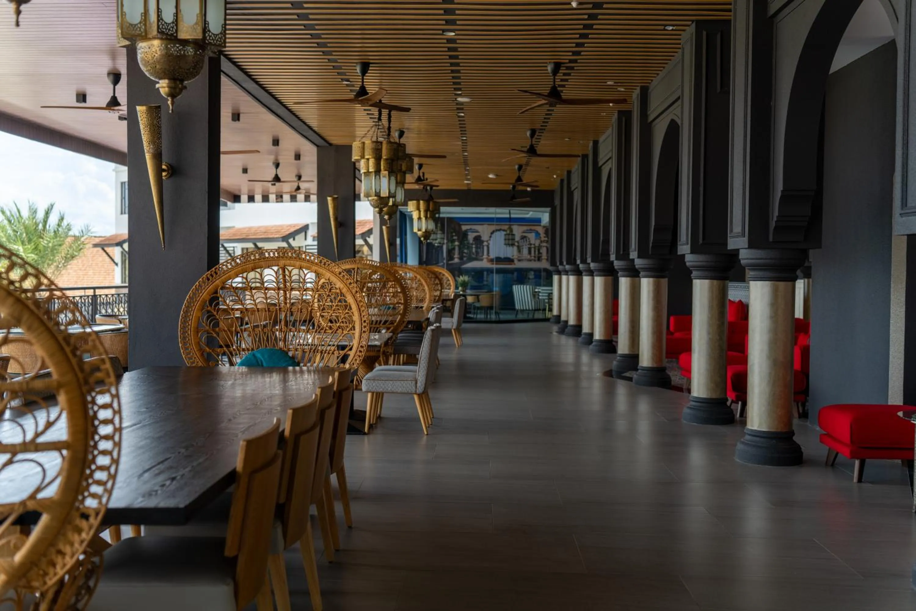 Seating area in Bertam Resort & Water Park Penang