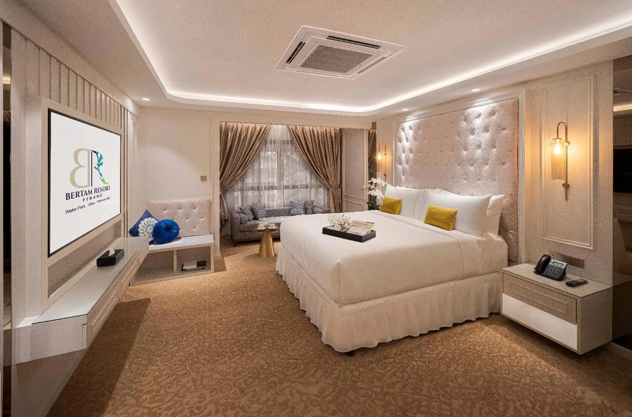 Bed in Bertam Resort & Water Park Penang