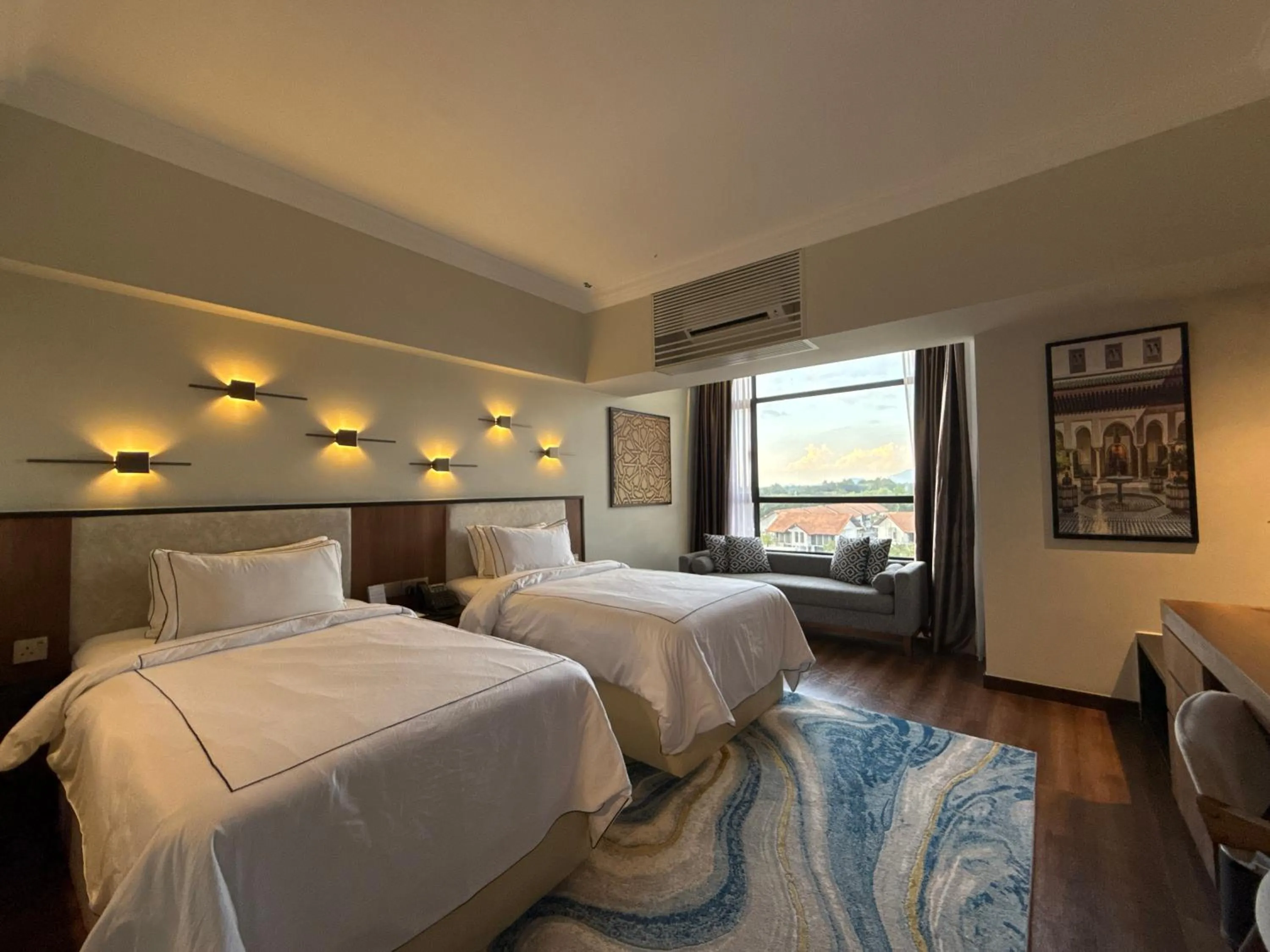 View (from property/room), Bed in Bertam Resort & Water Park Penang