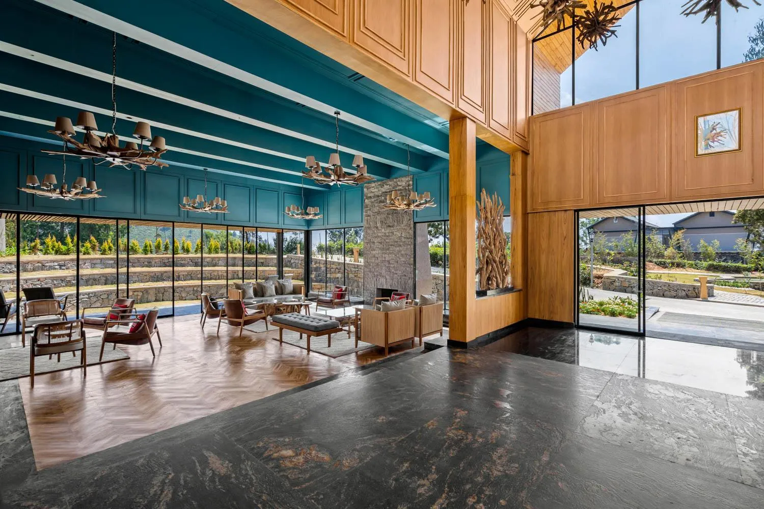 Seating area in WelcomHeritage Ayatana Ooty