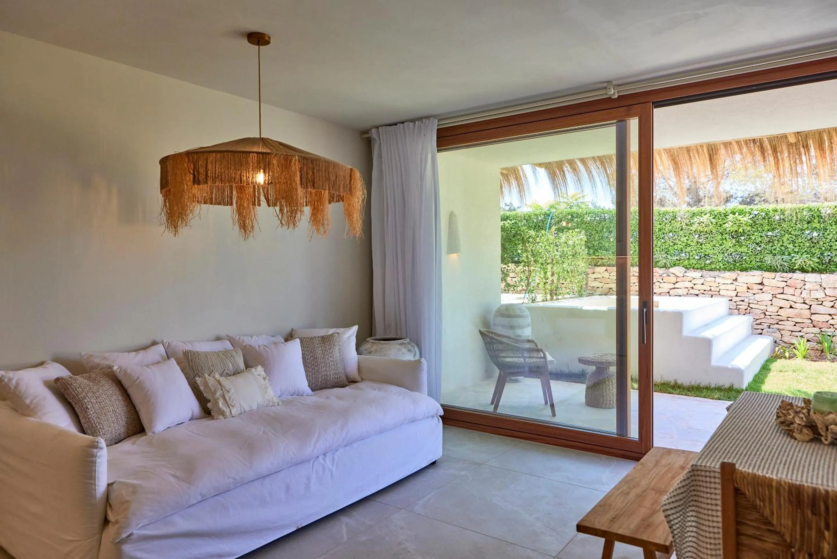 Living room in Mar Suites Formentera by Universal Beach Hotels