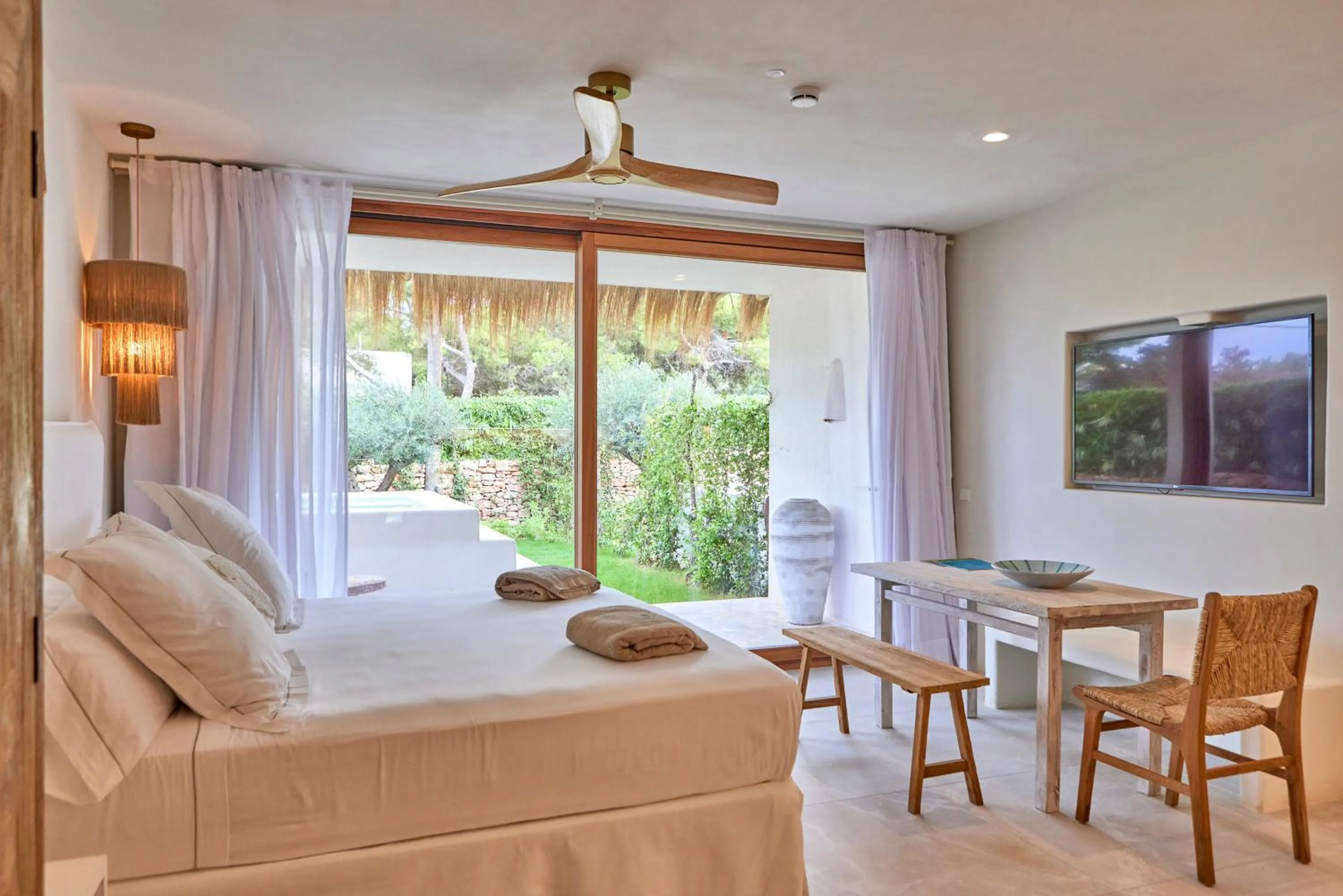 Bed in Mar Suites Formentera by Universal Beach Hotels