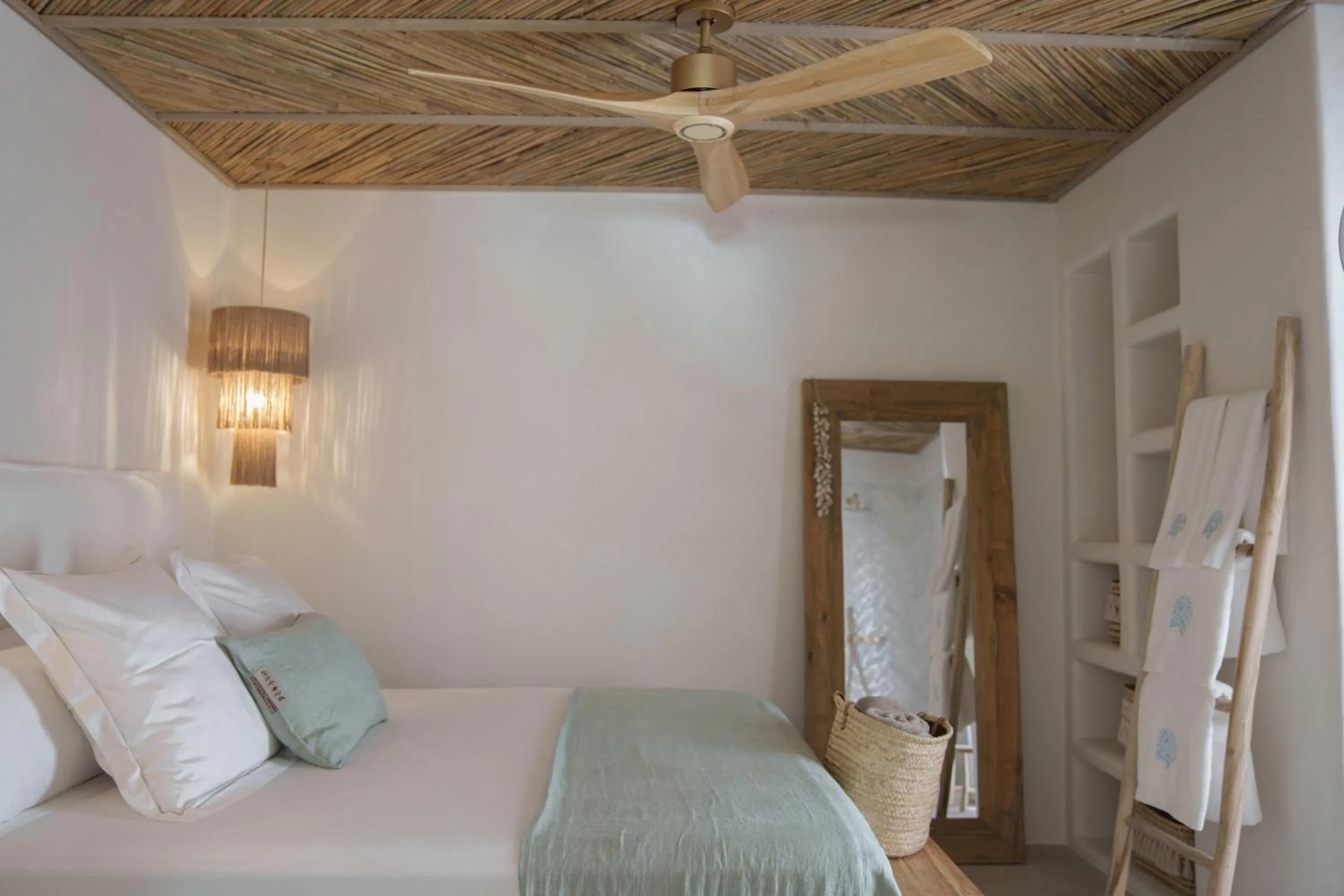 Bedroom, Bed in Mar Suites Formentera by Universal Beach Hotels