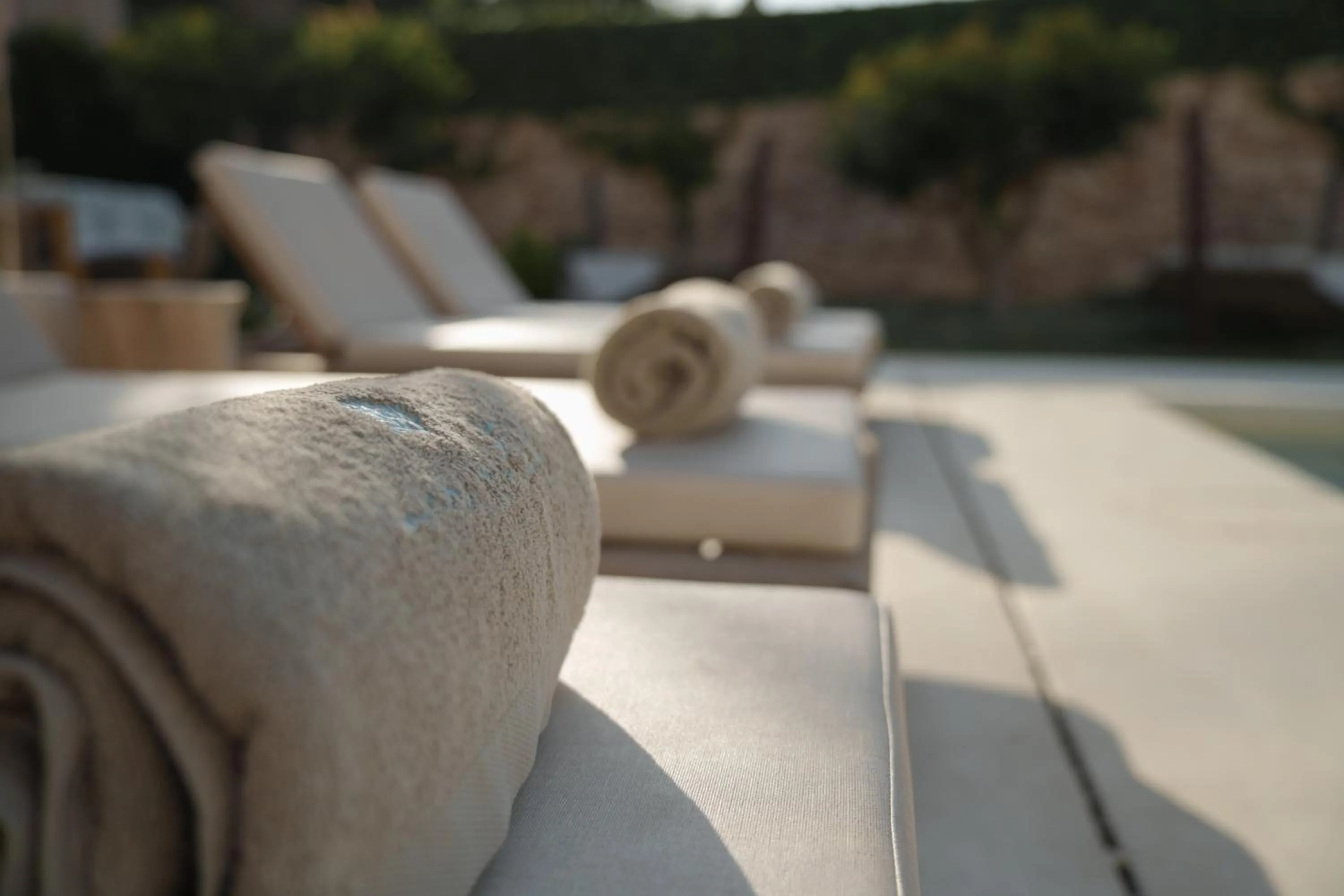 sunbed in Mar Suites Formentera by Universal Beach Hotels