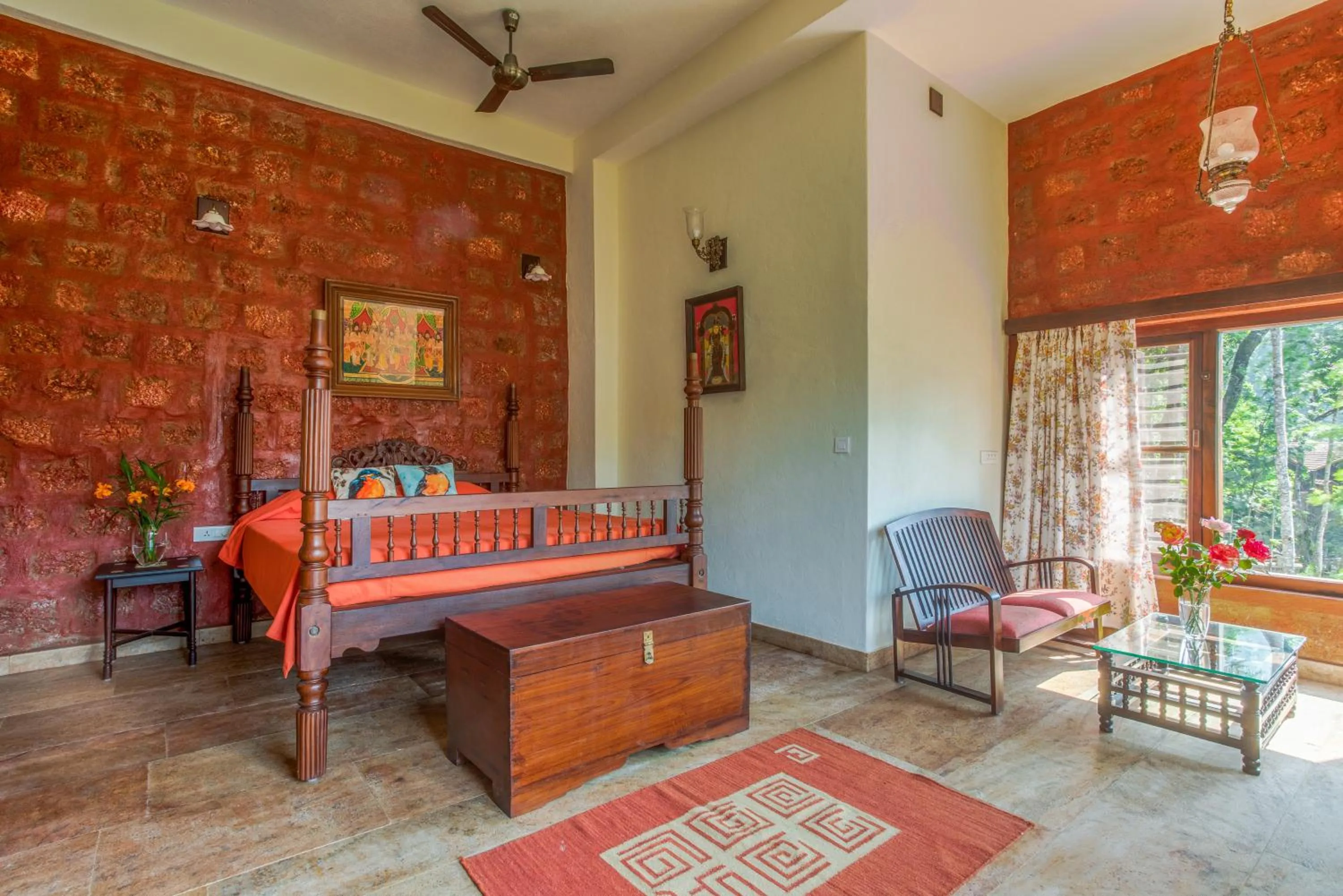 Bedroom, Bed in Villa Urvinkhan Resorts Chikmagalur