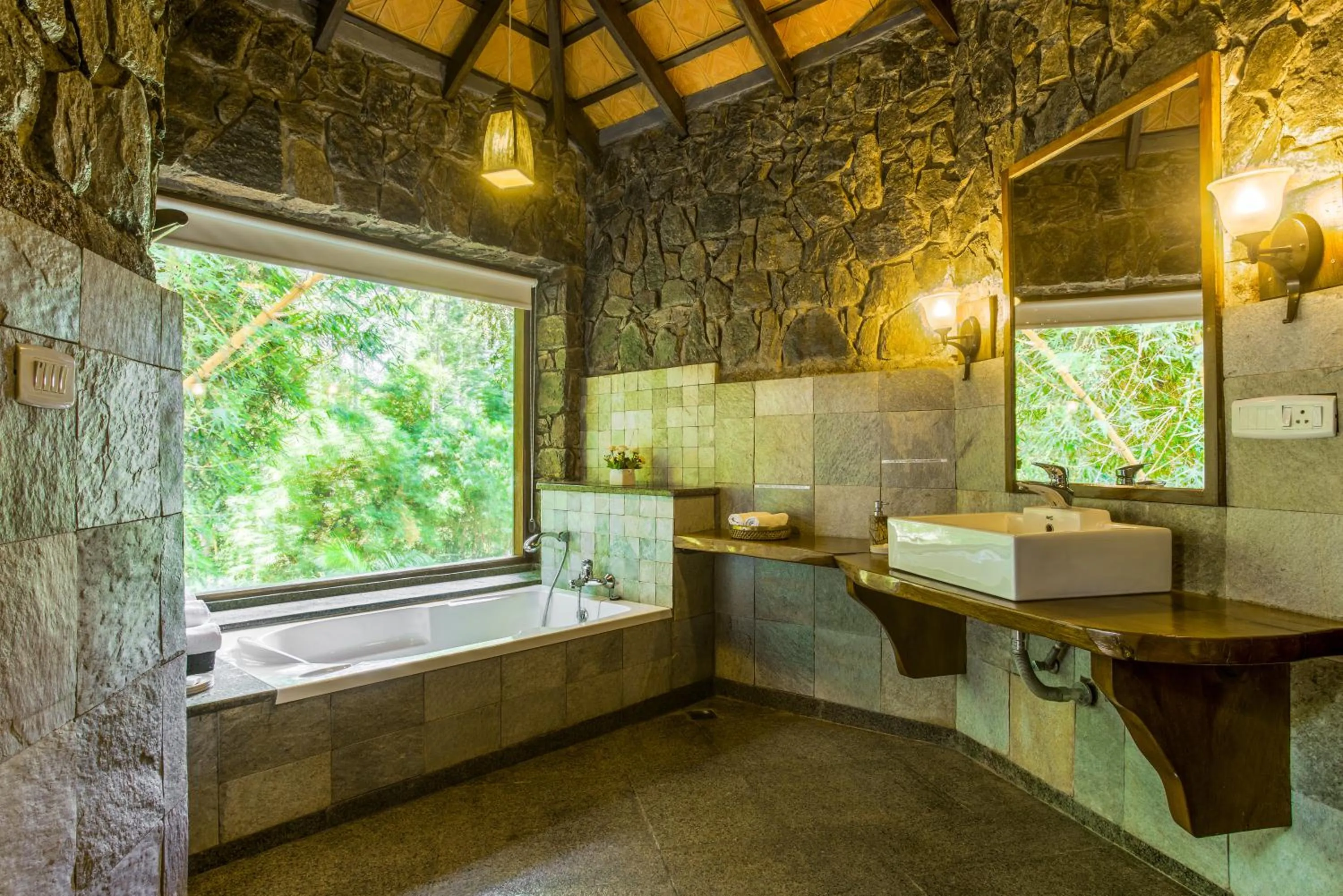 Bathroom in Villa Urvinkhan Resorts Chikmagalur