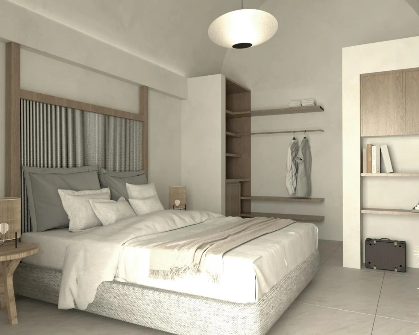Bed in Cuore Santo Suites