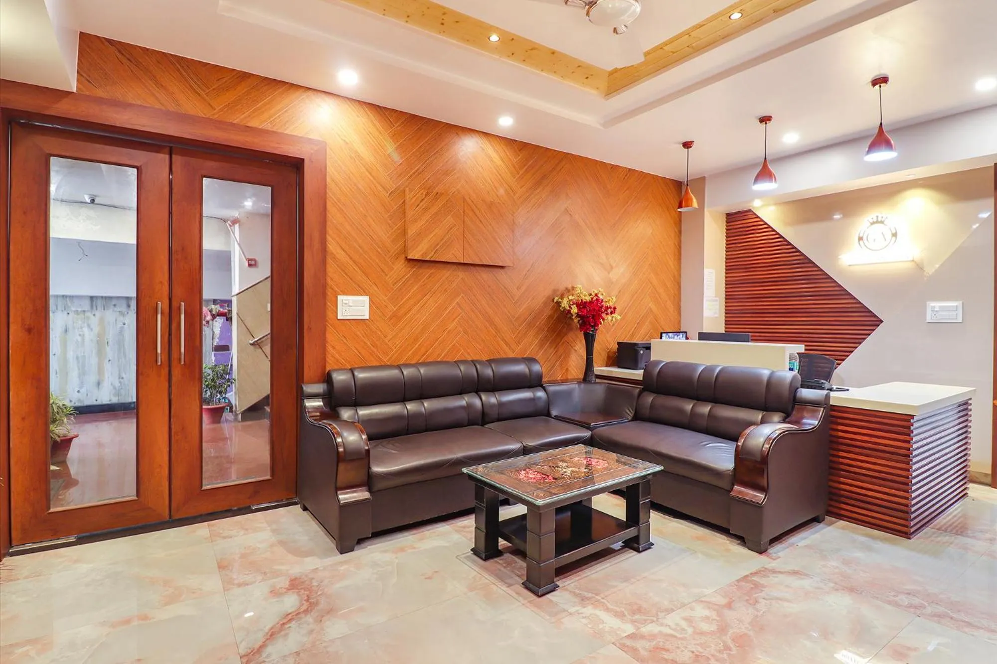 Lobby or reception in FabHotel Grand Arya