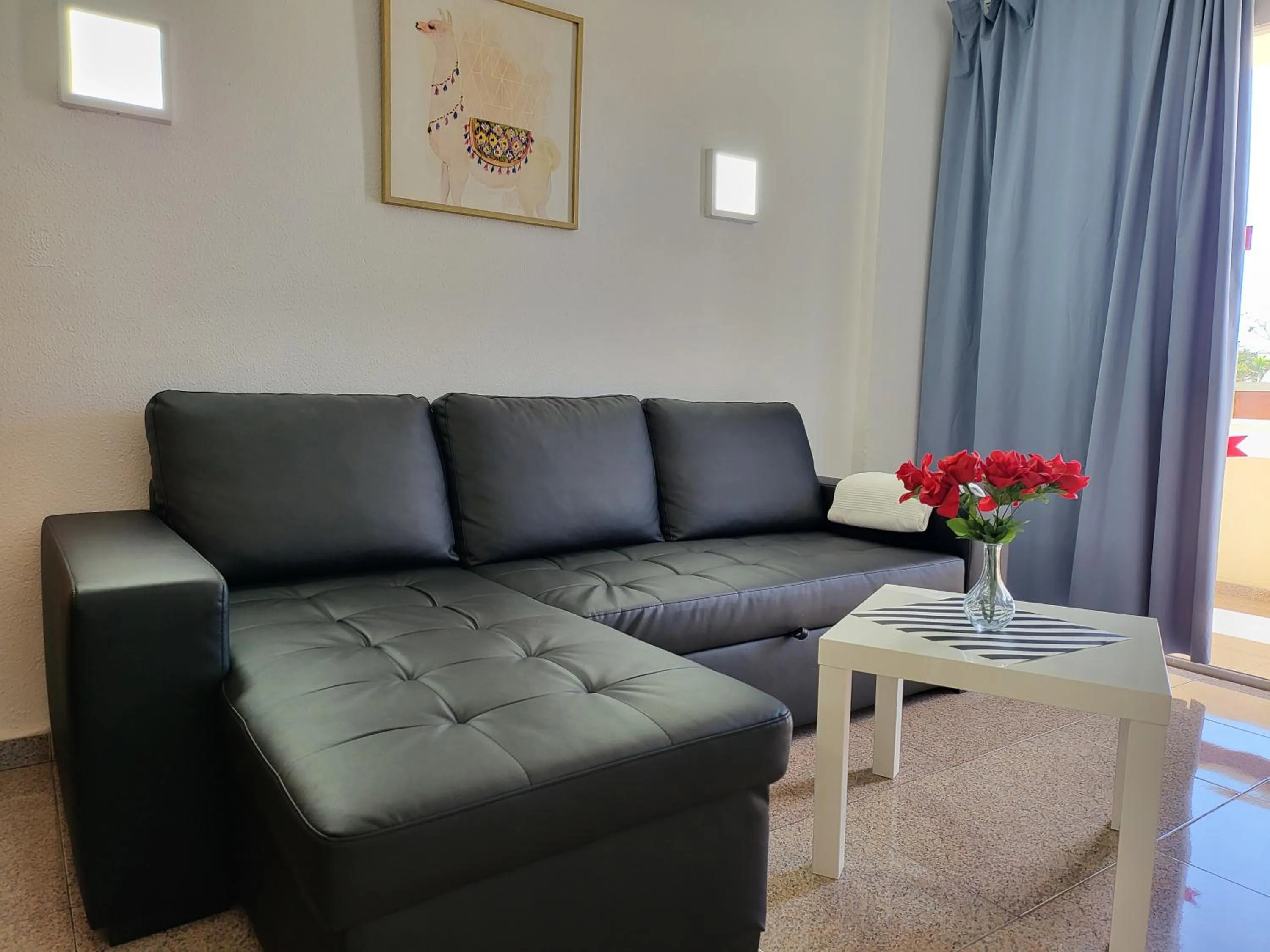 Living room in Las Camelias Apartments