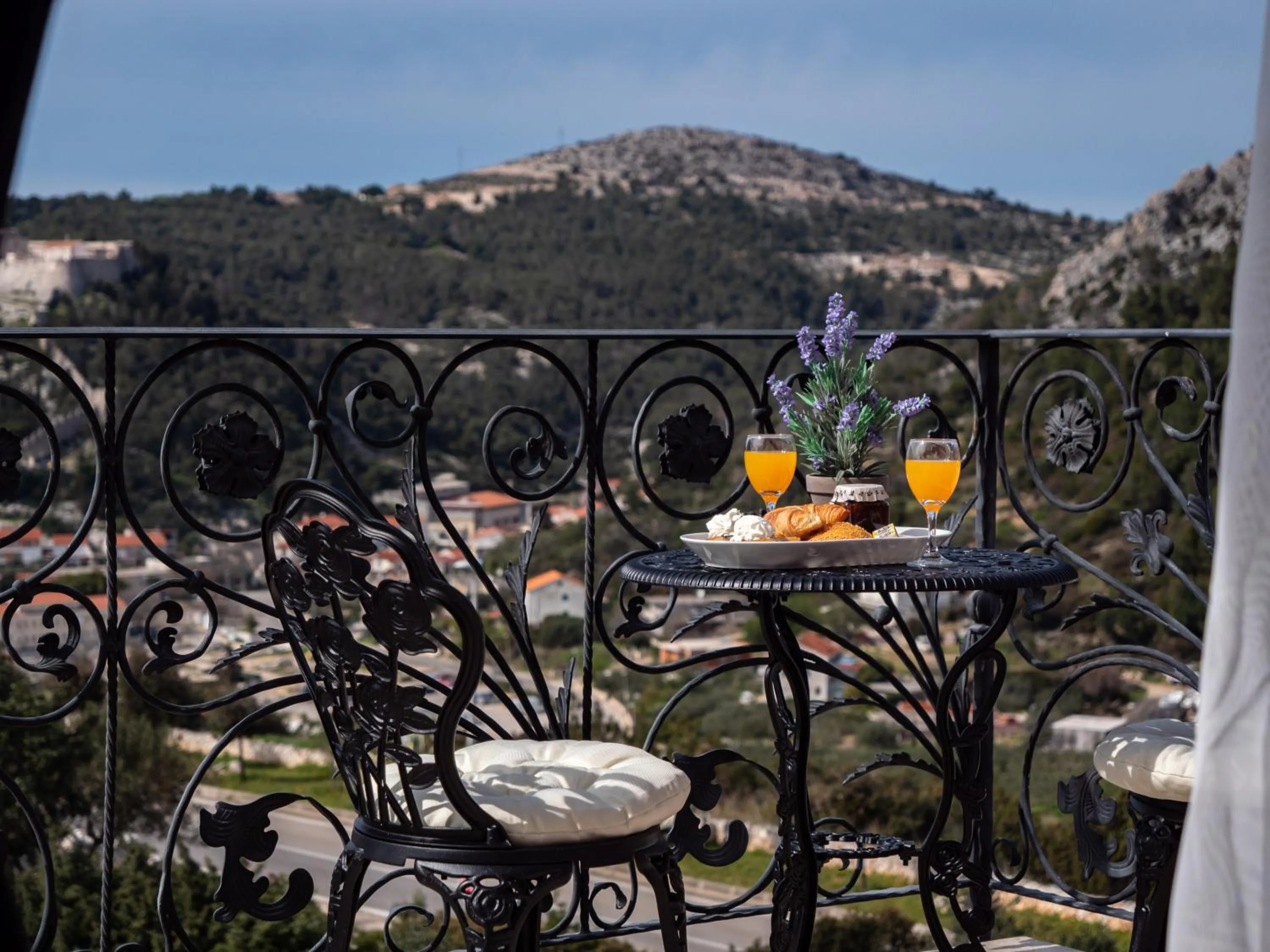View (from property/room) in Elegant Hvar town villa with pool