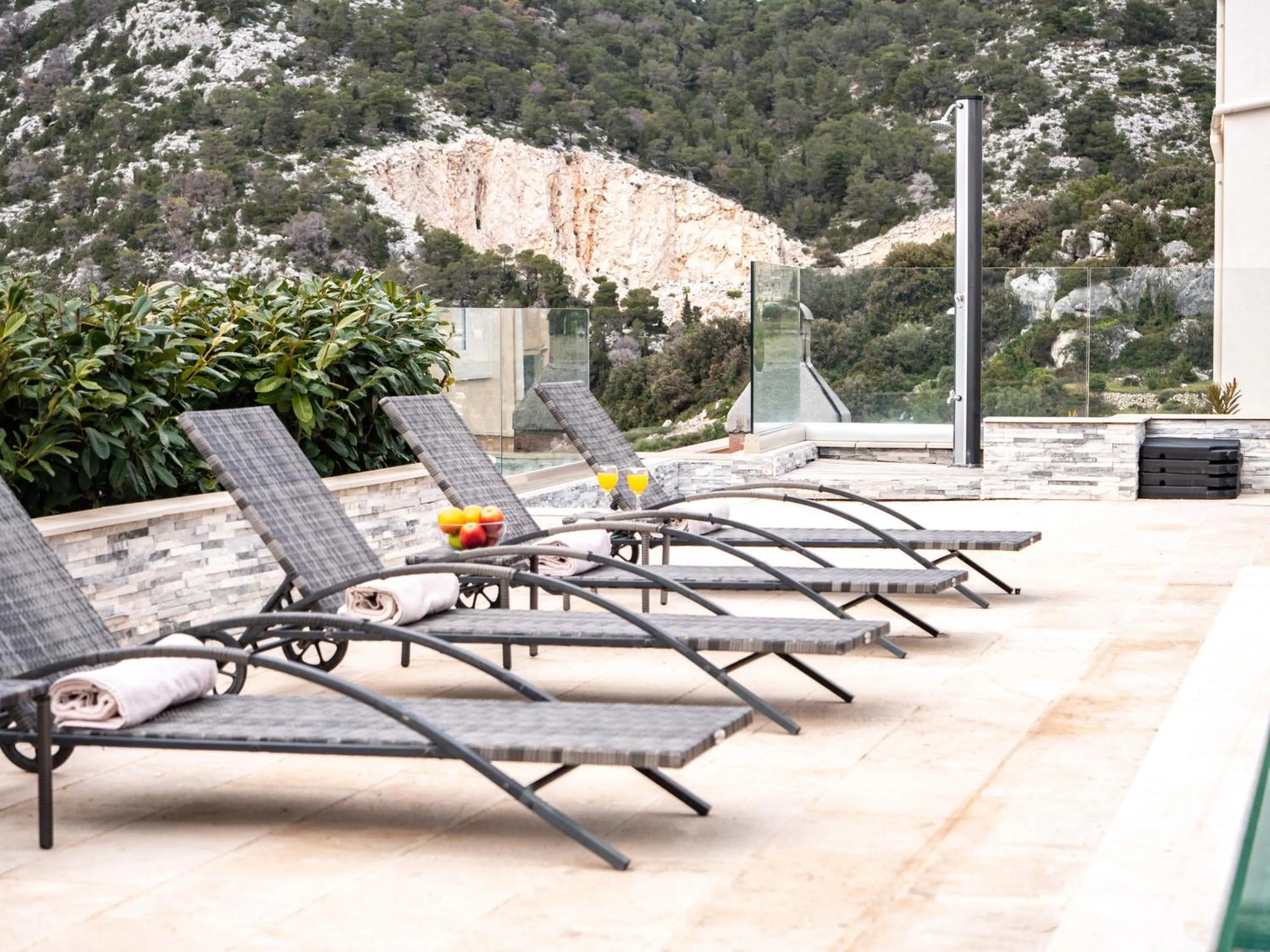 Shower in Elegant Hvar town villa with pool