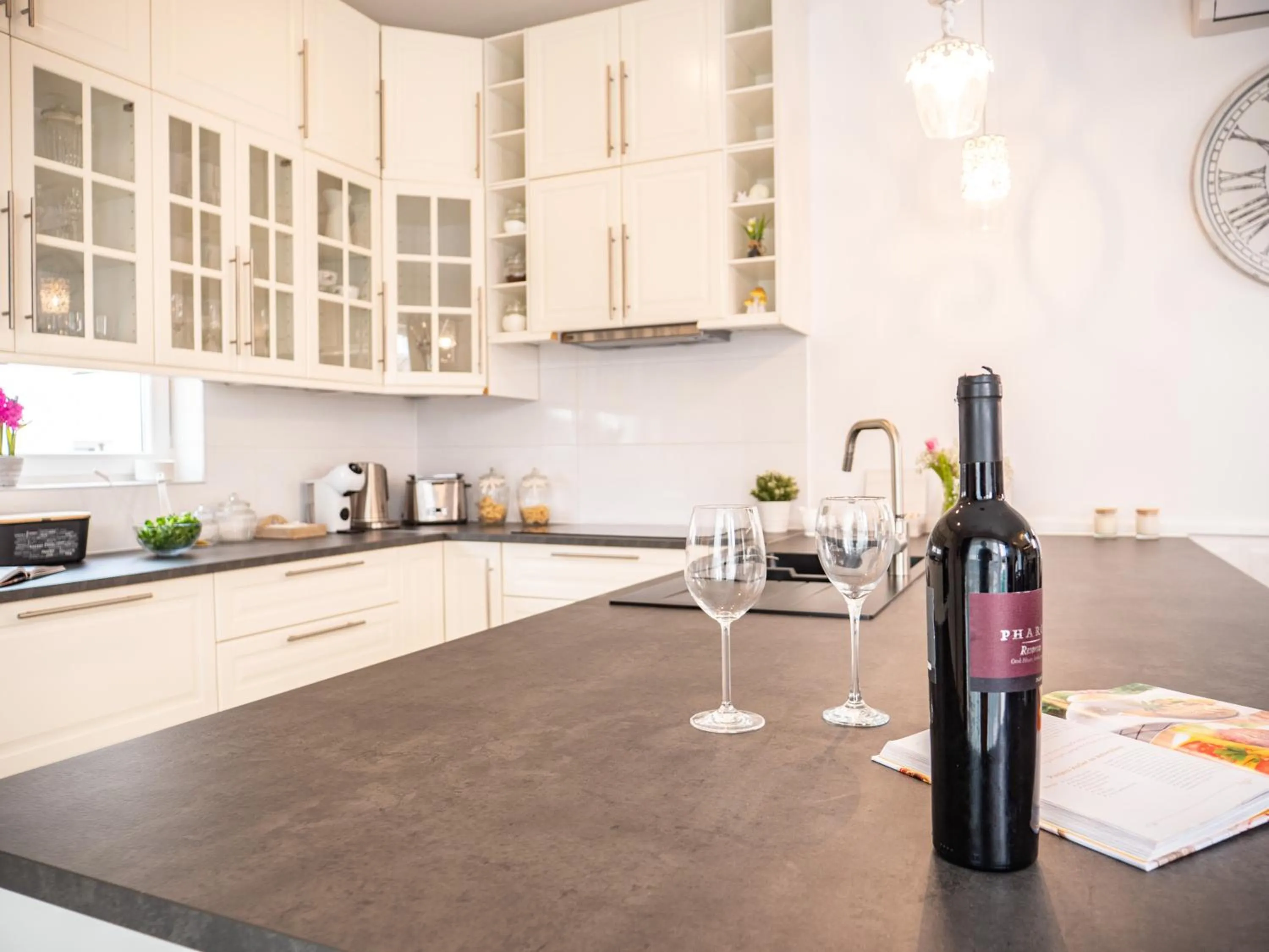 Kitchen or kitchenette in Elegant Hvar town villa with pool