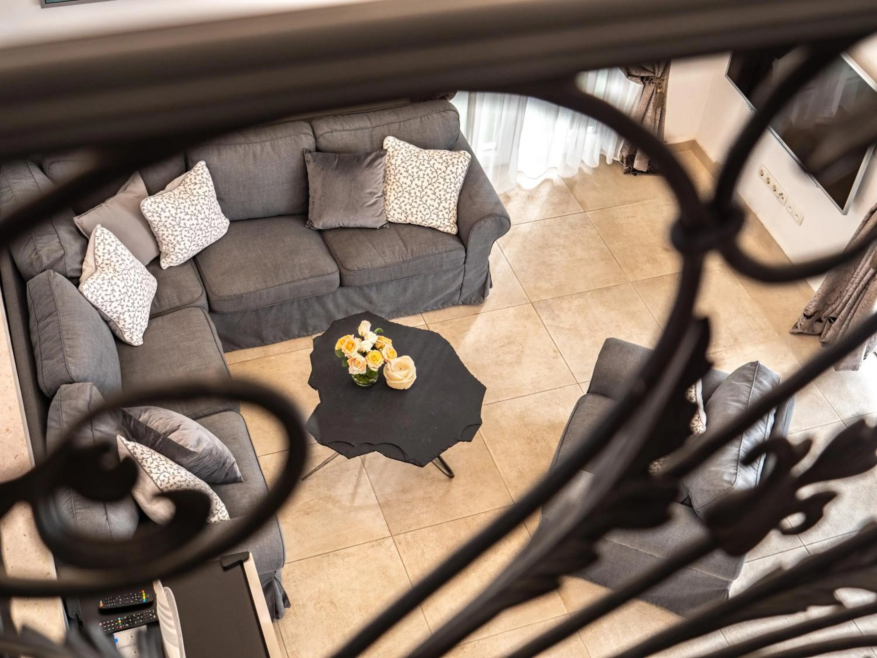 Living room in Elegant Hvar town villa with pool