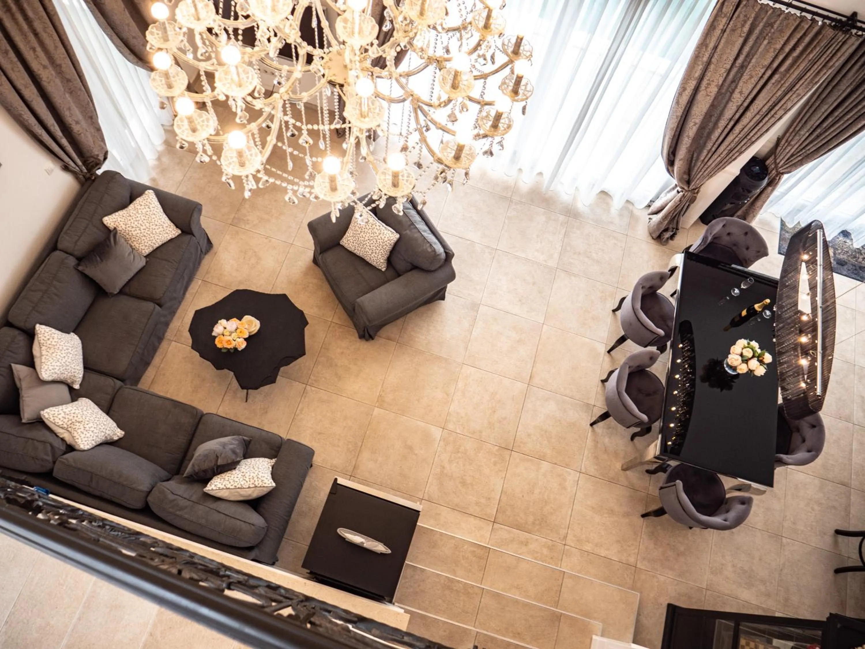 Living room in Elegant Hvar town villa with pool