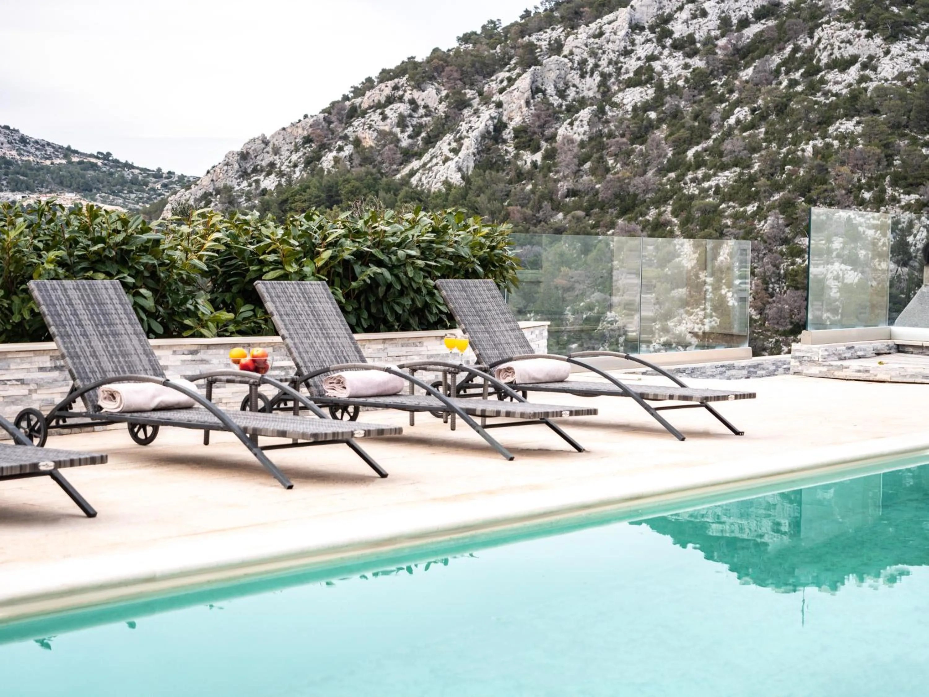 Swimming pool in Elegant Hvar town villa with pool