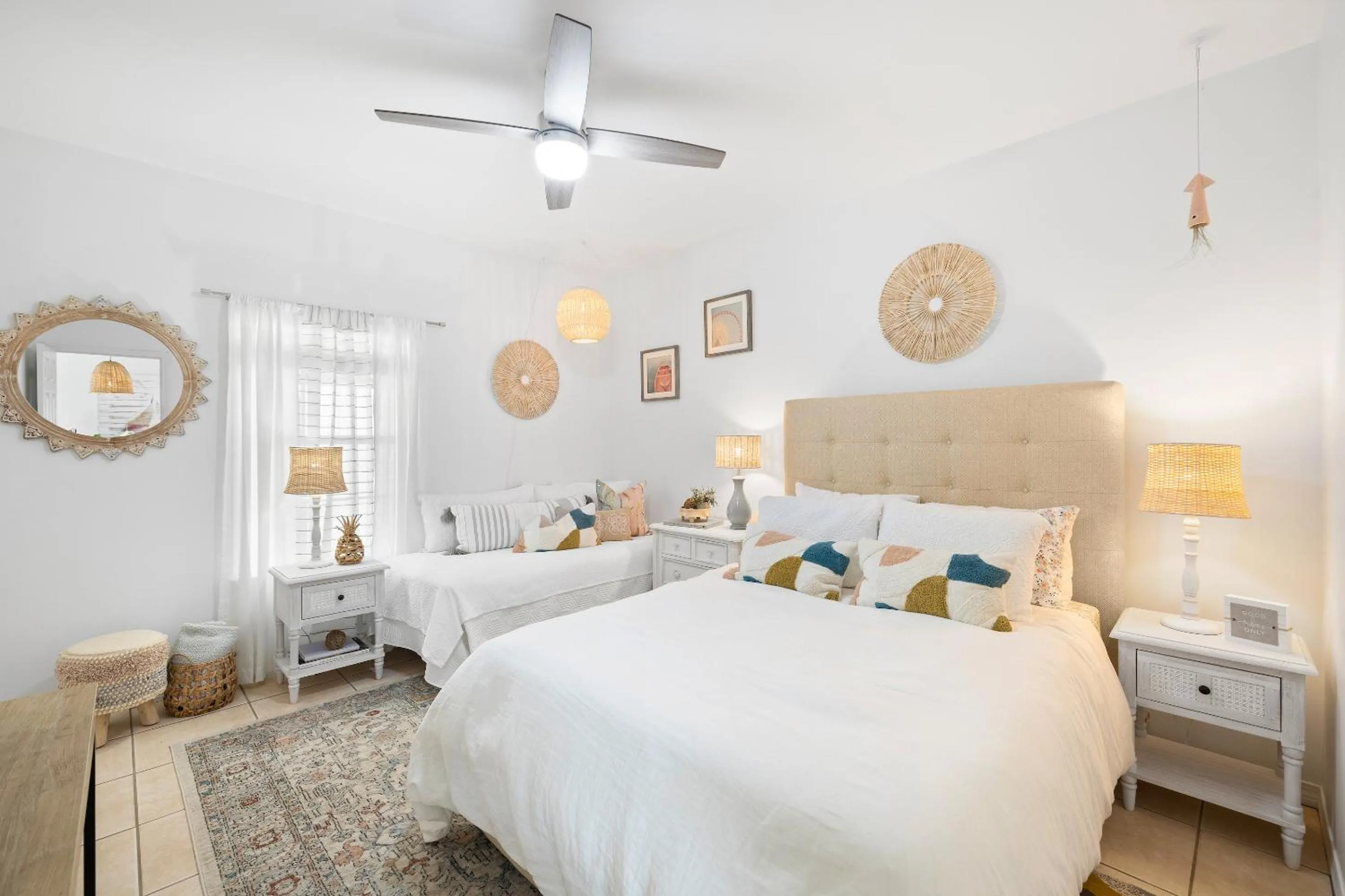 Bed in 30A Beach House - Coconut Cottage by Panhandle Getaways