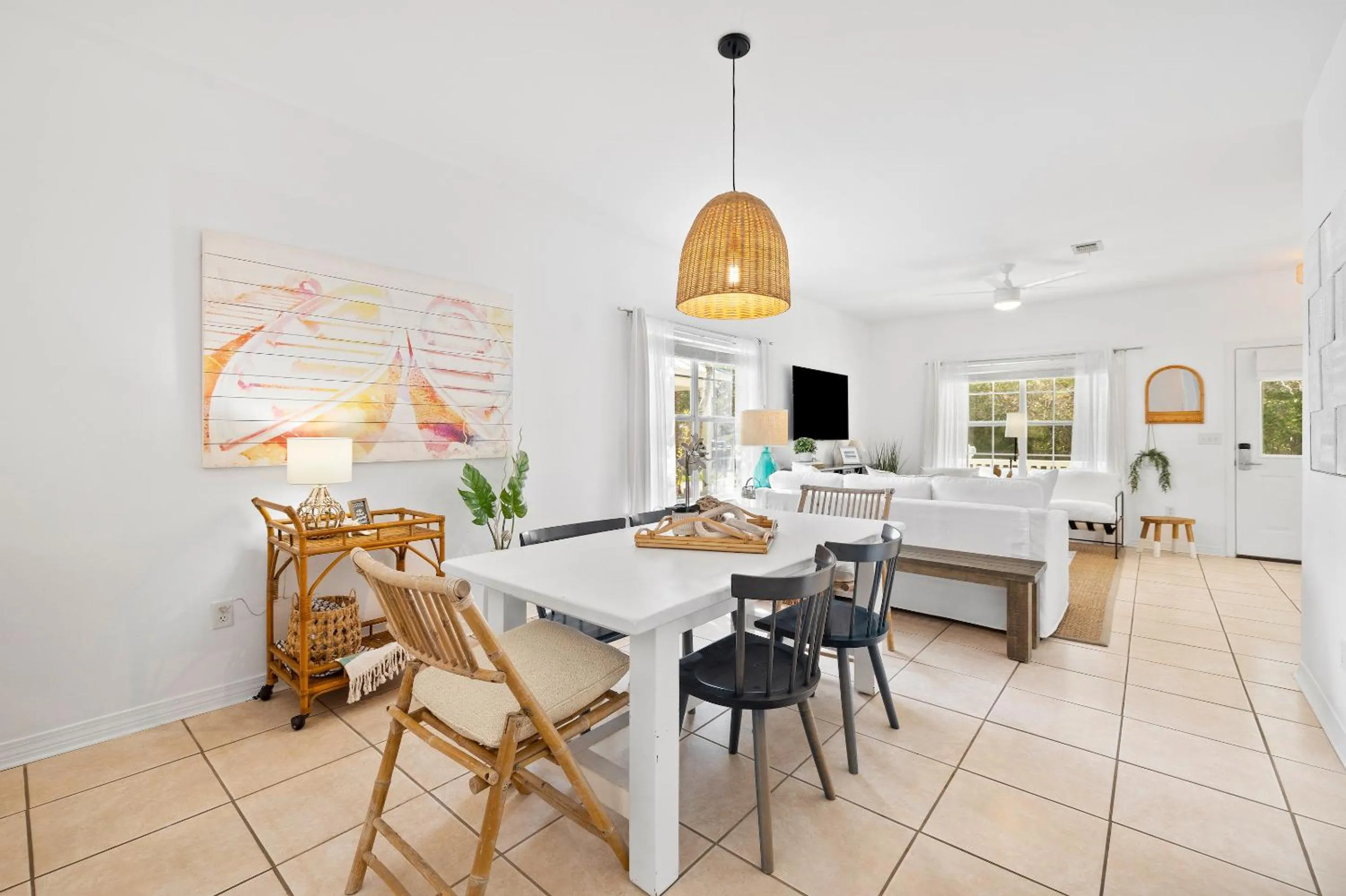 TV and multimedia in 30A Beach House - Coconut Cottage by Panhandle Getaways