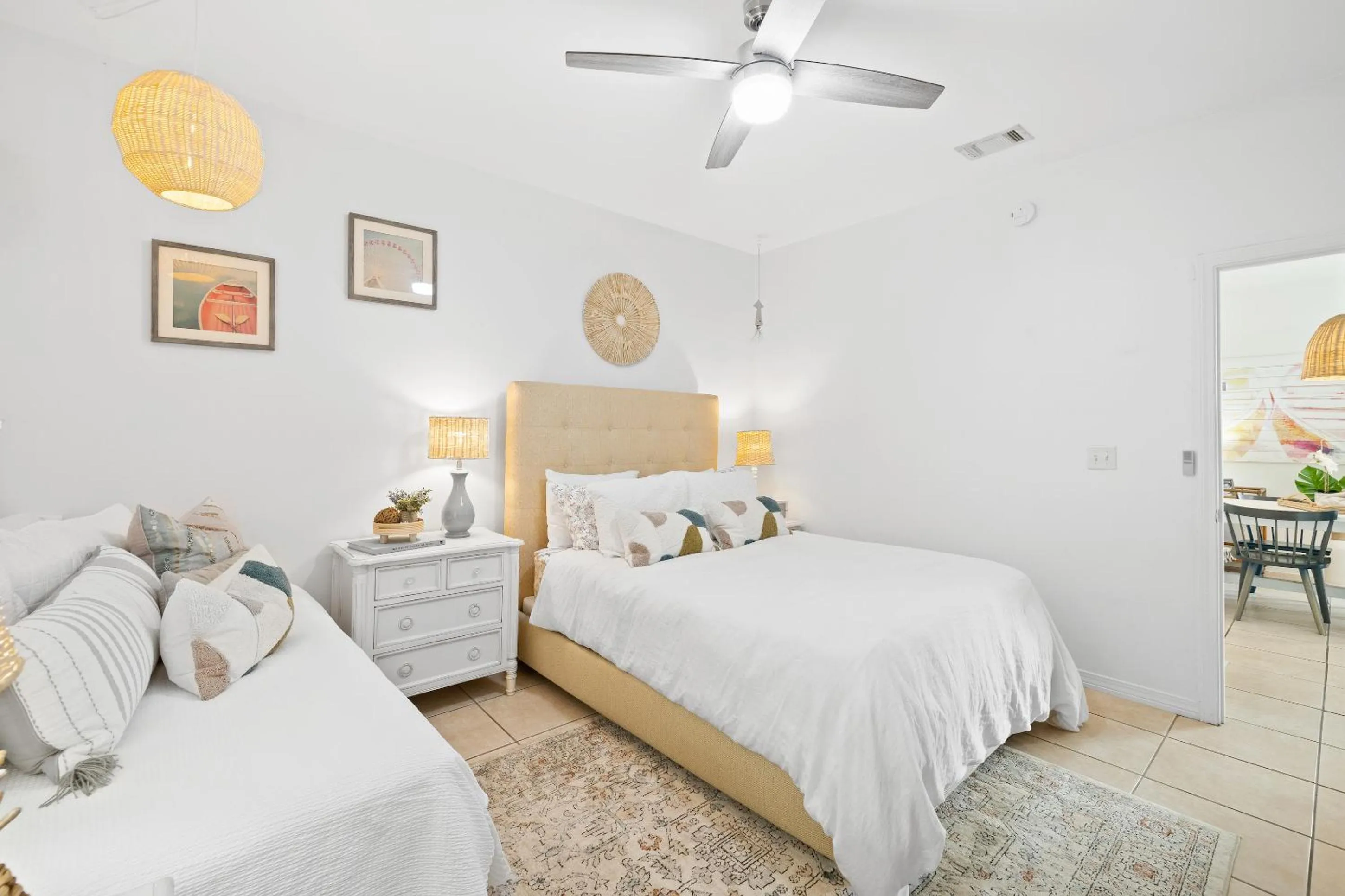 Bed in 30A Beach House - Coconut Cottage by Panhandle Getaways