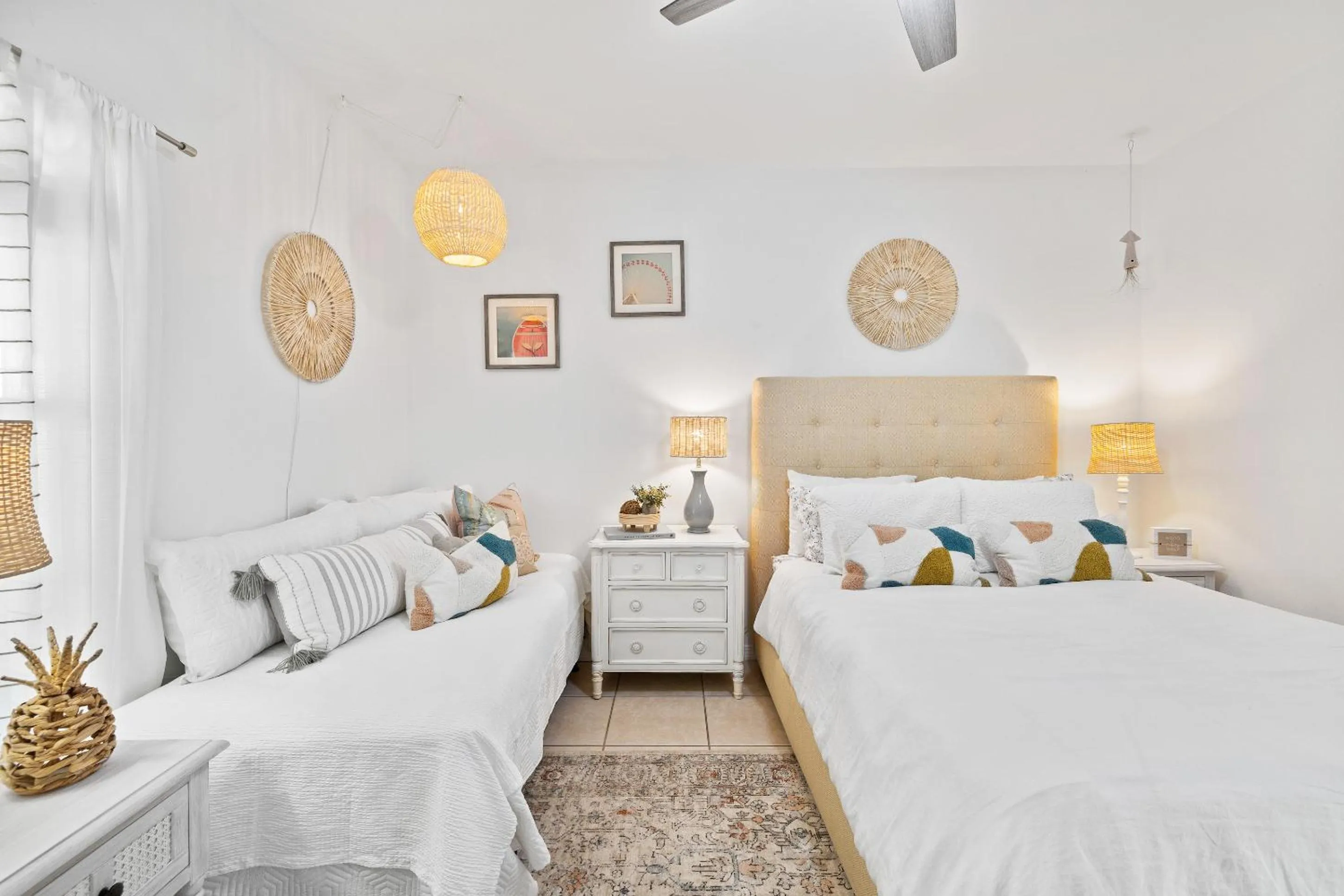 Bed in 30A Beach House - Coconut Cottage by Panhandle Getaways