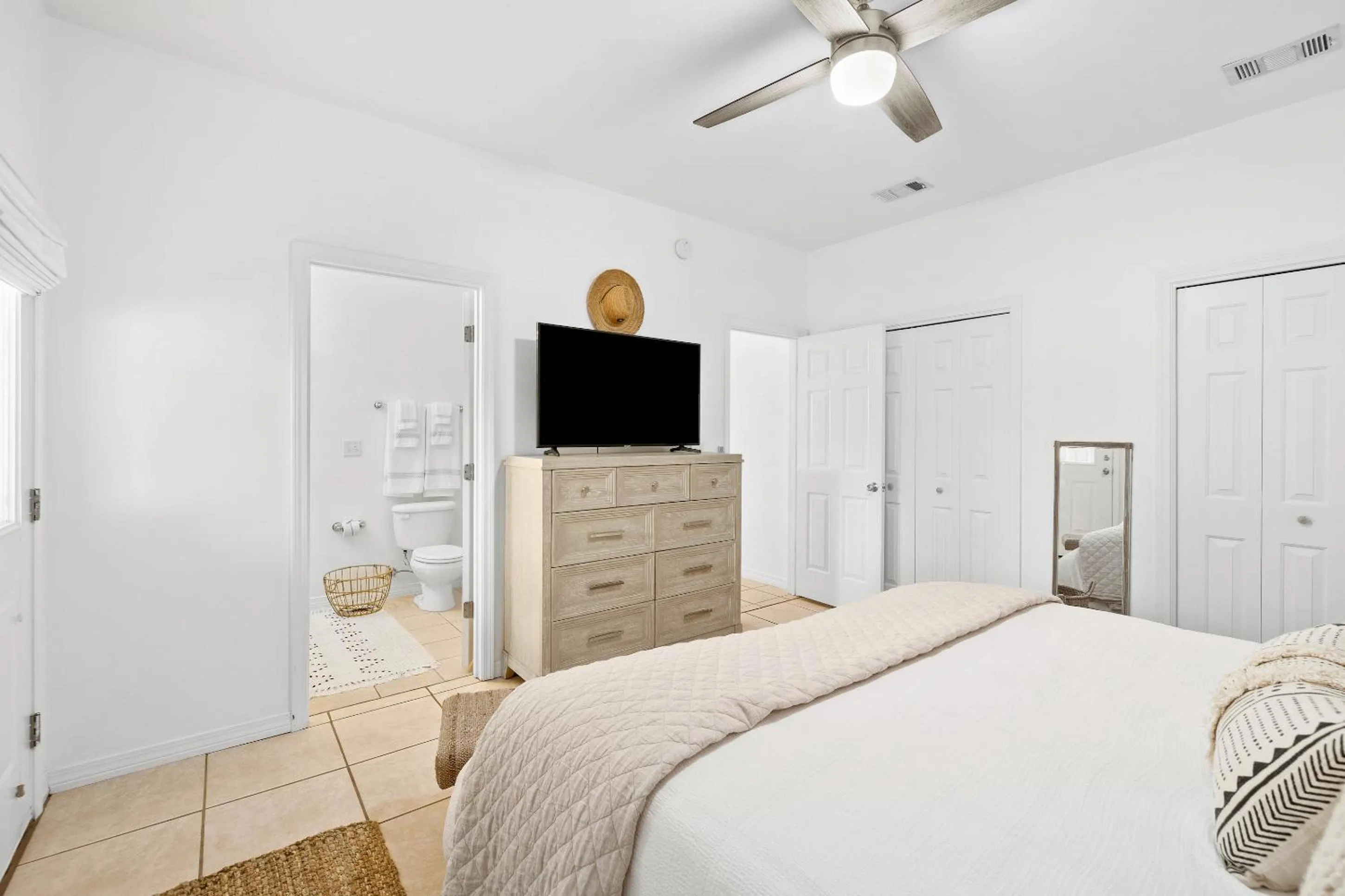 Bed in 30A Beach House - Coconut Cottage by Panhandle Getaways