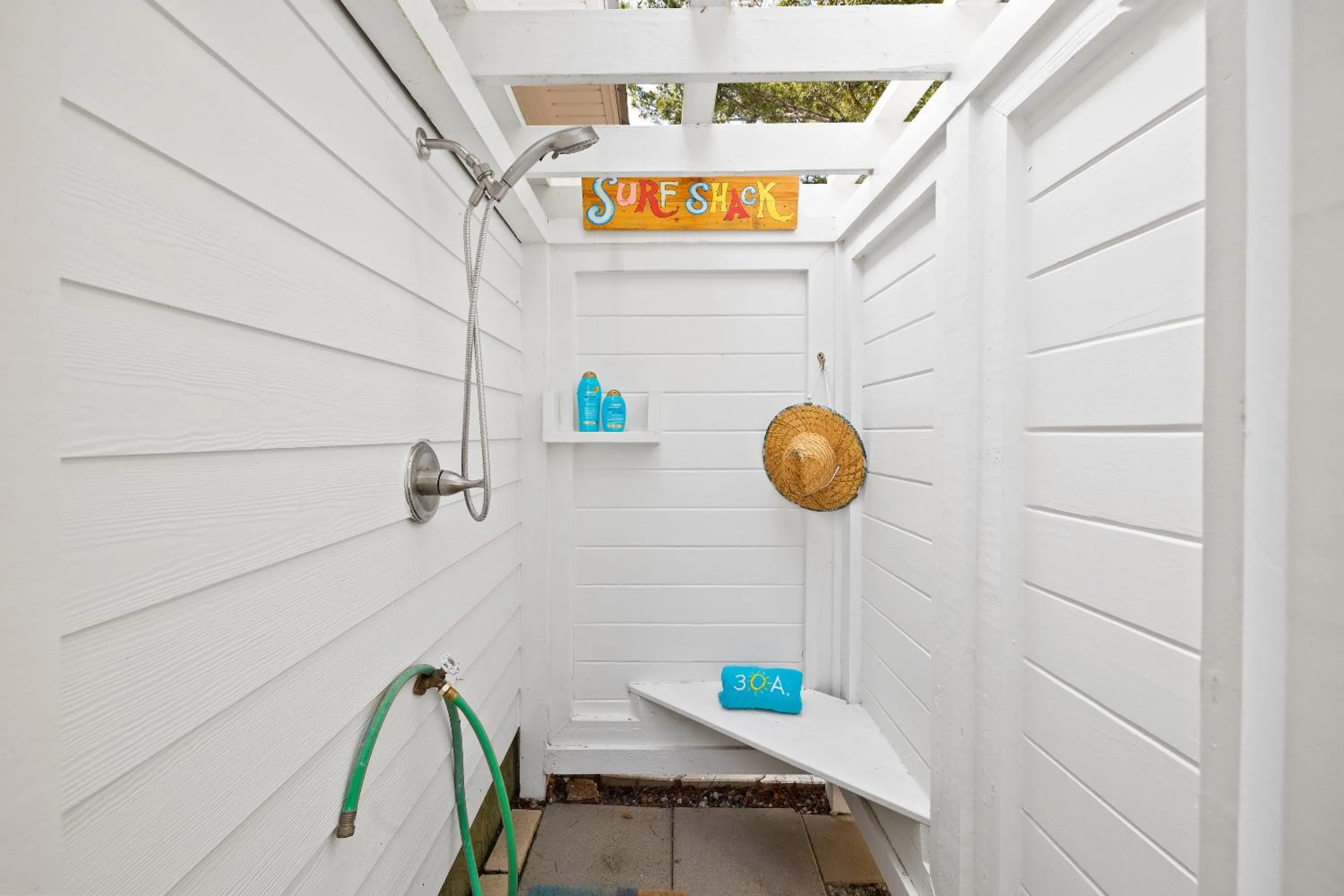 Shower in 30A Beach House - Coconut Cottage by Panhandle Getaways