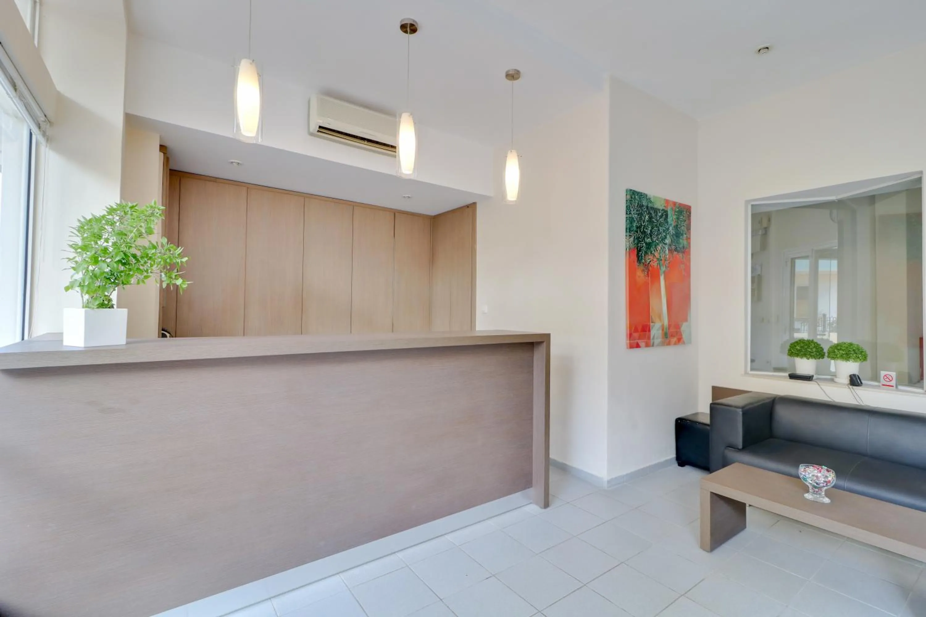 Lobby or reception in Marirena Hotel