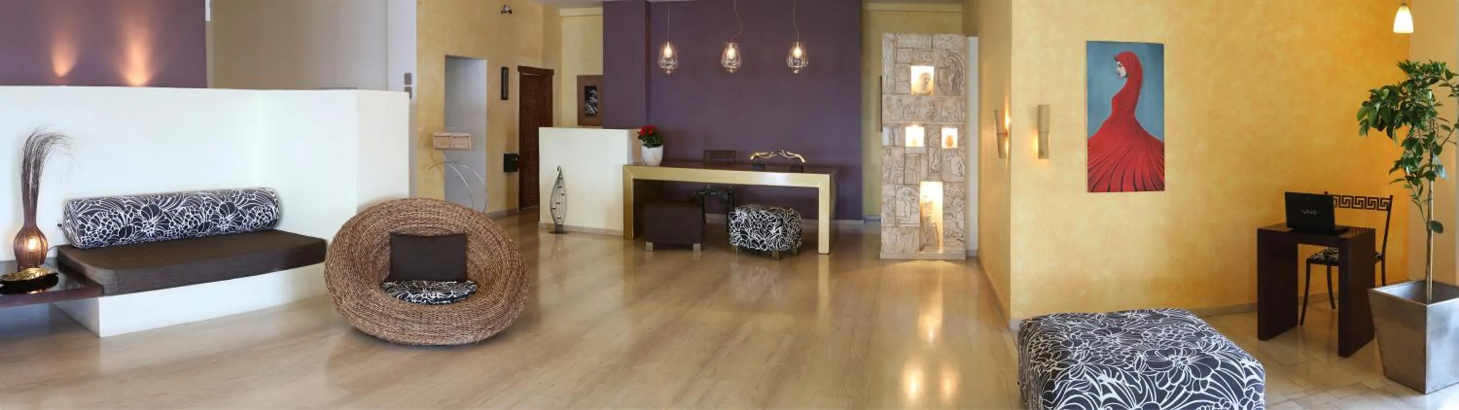 Lobby or reception in Pantokrator Hotel
