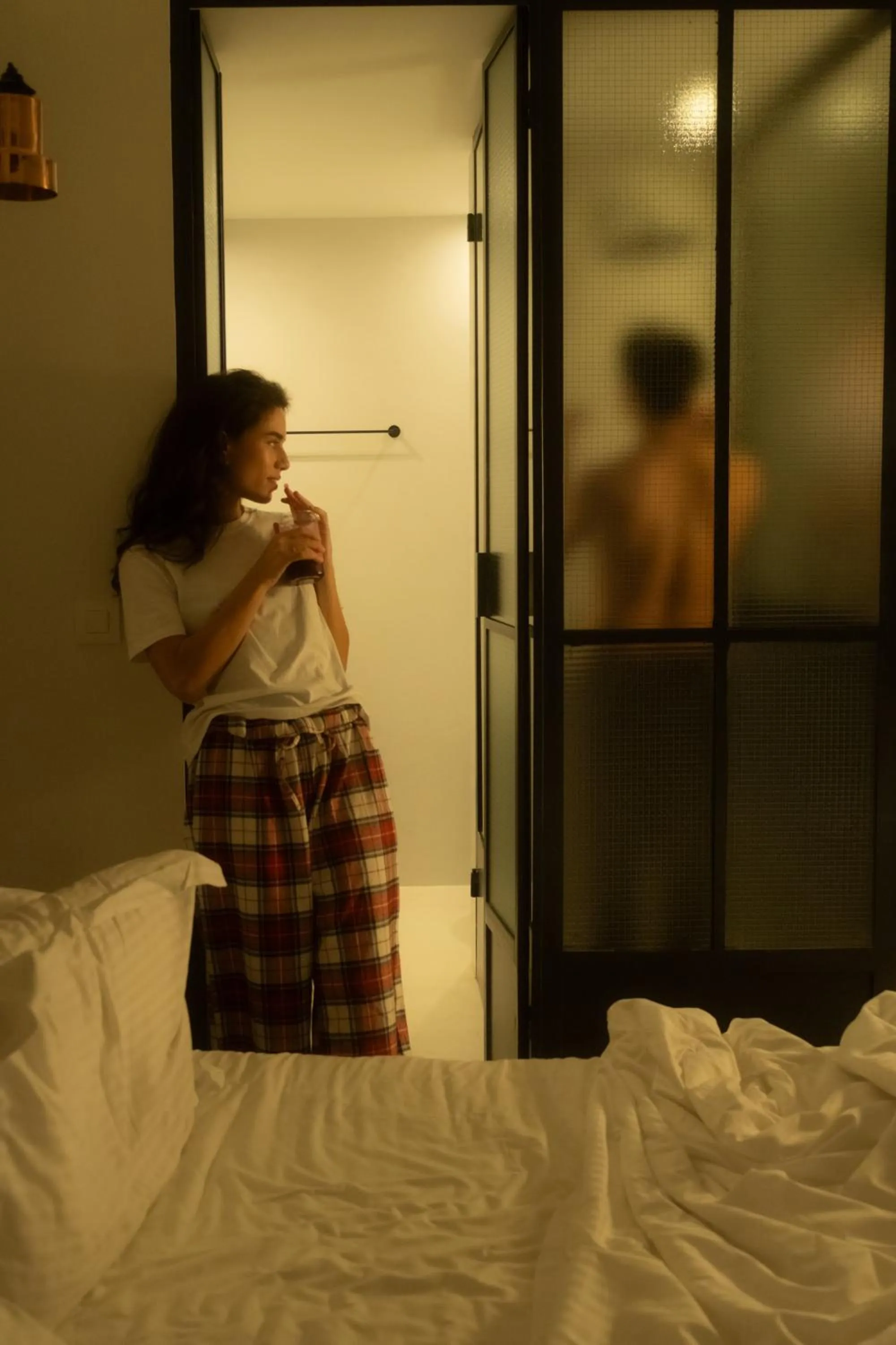 Bed in Niki Athens Hotel