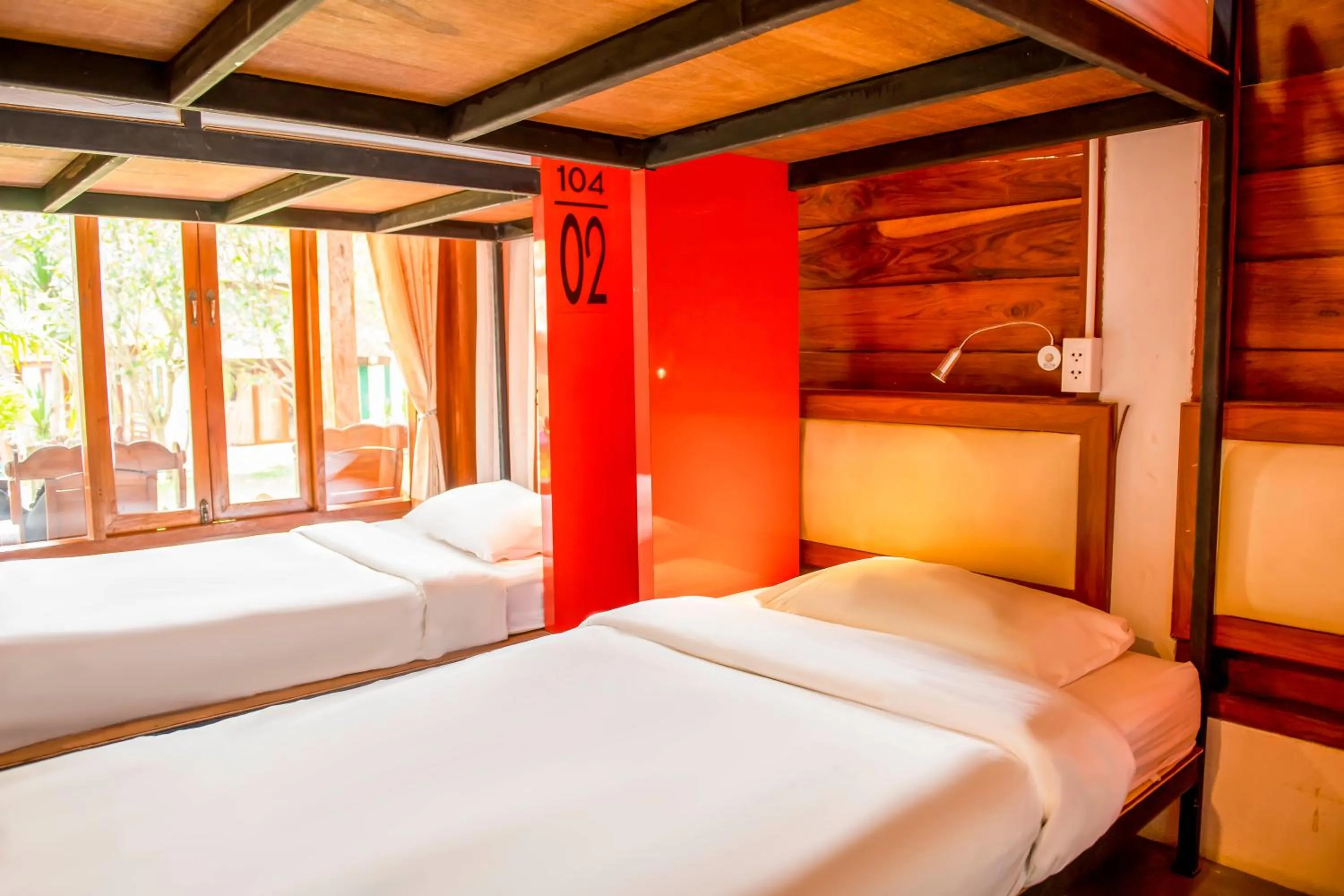 Bed in Mad Monkey Pai