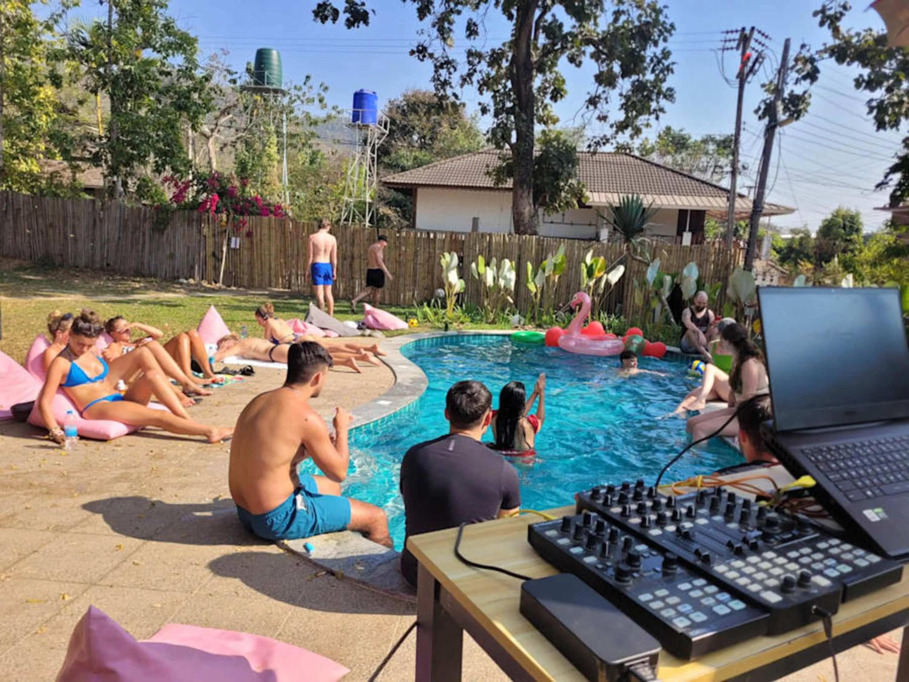 Swimming pool in Mad Monkey Pai