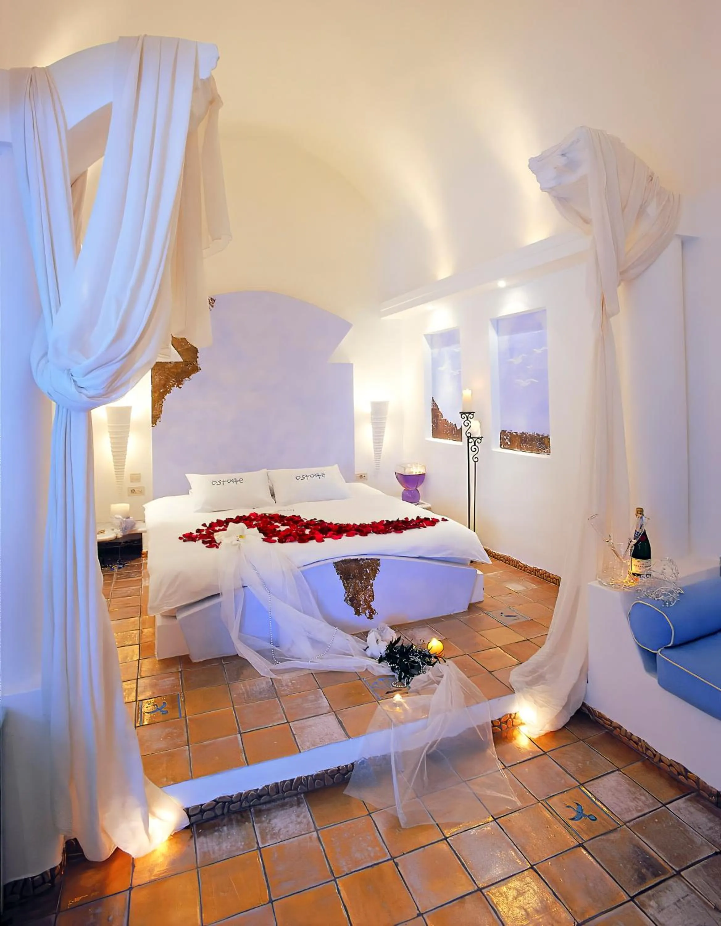 Bed in Astarte Suites