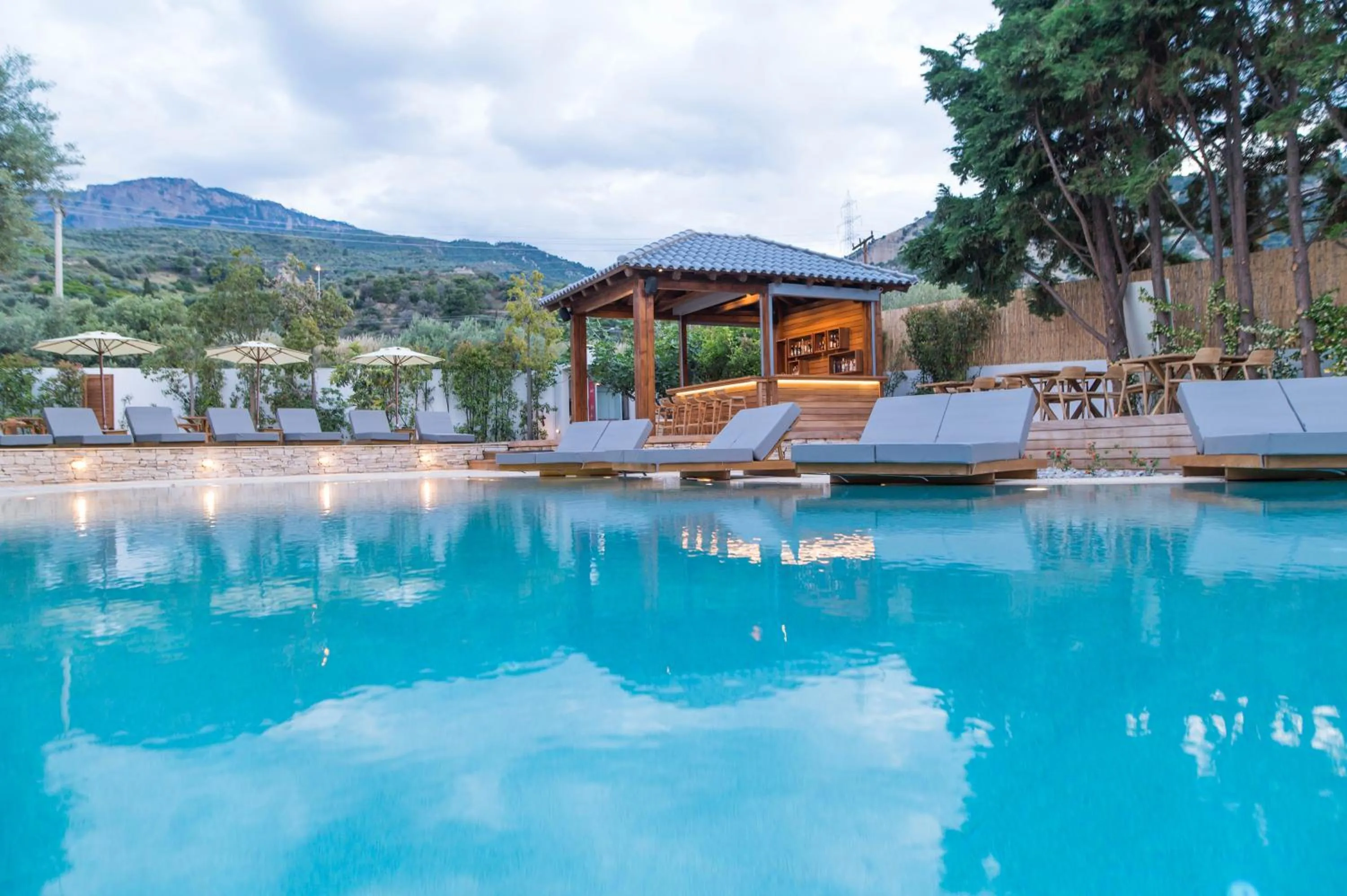 Swimming pool in Alissachni SeaSide Hotel