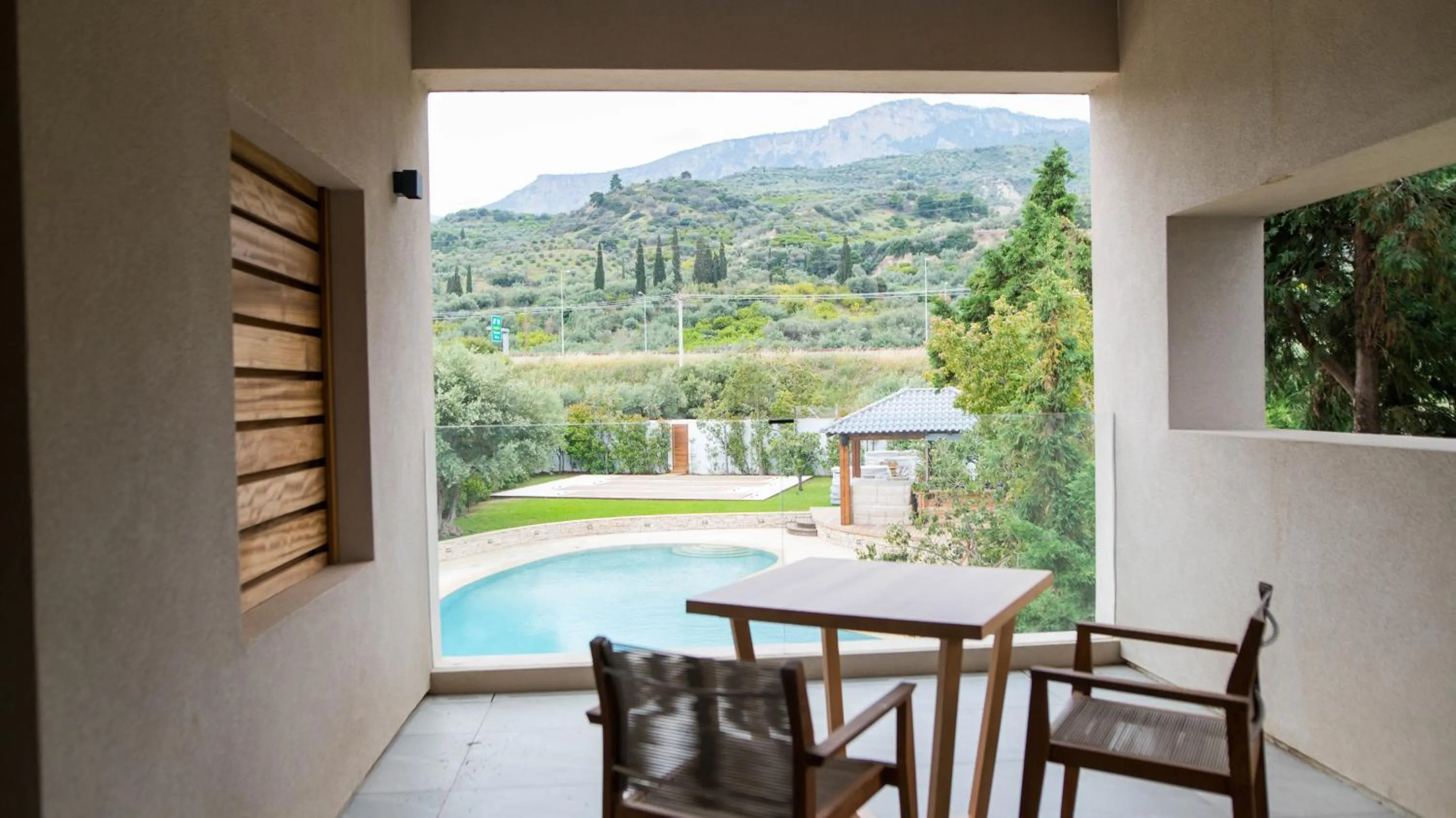 Balcony/Terrace in Alissachni SeaSide Hotel