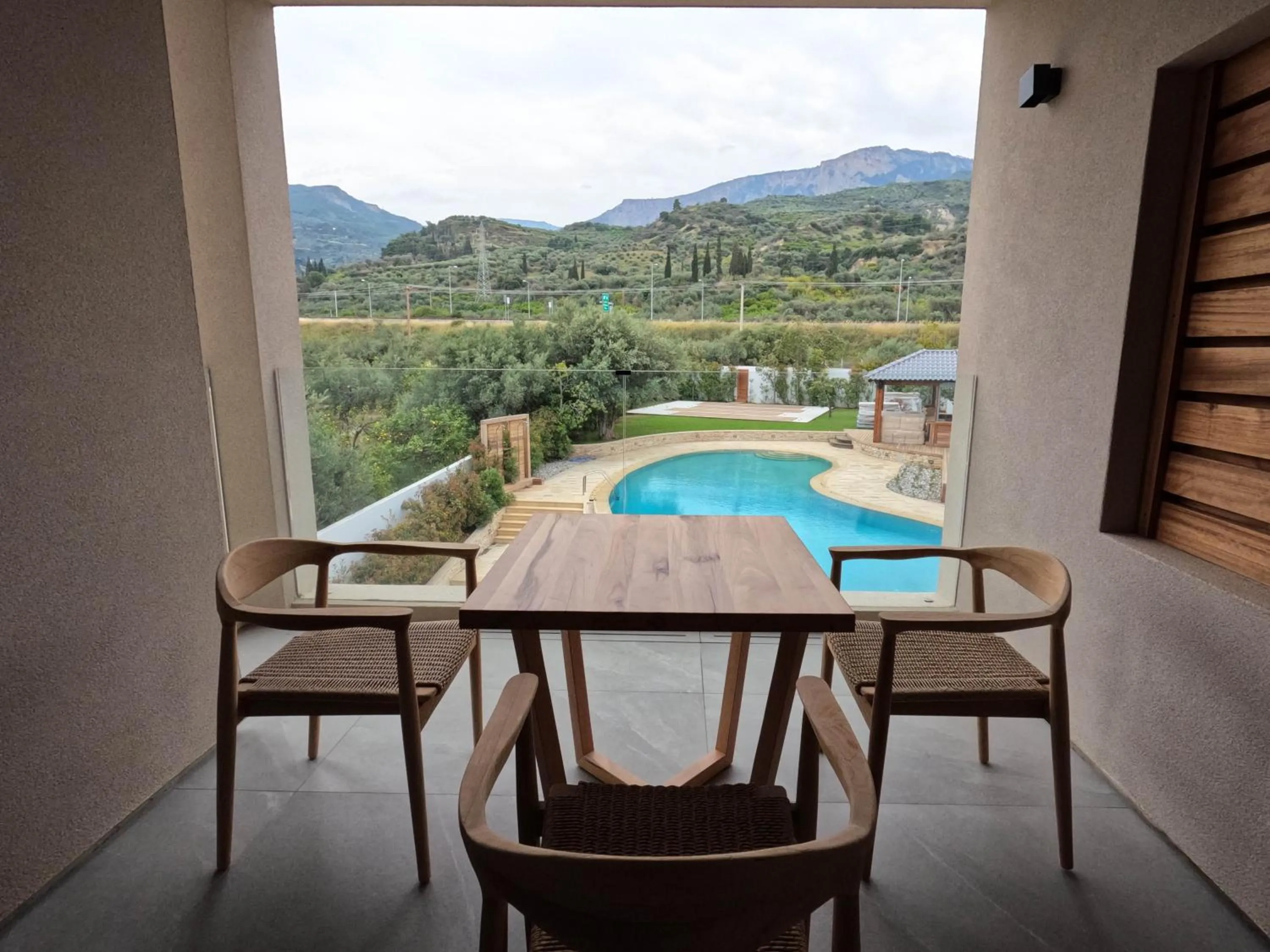 Pool view in Alissachni SeaSide Hotel